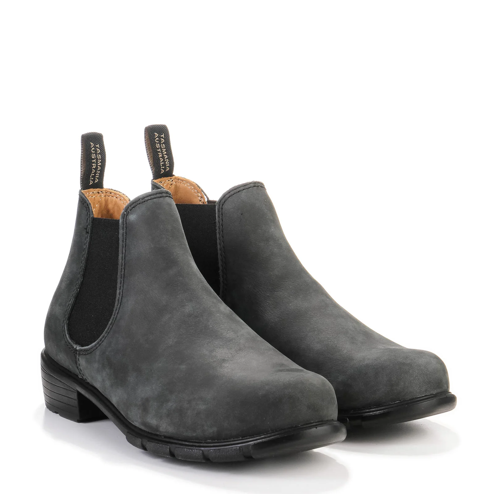 #1971 W Low Heeled Leather Boot rustic black - Image 2
