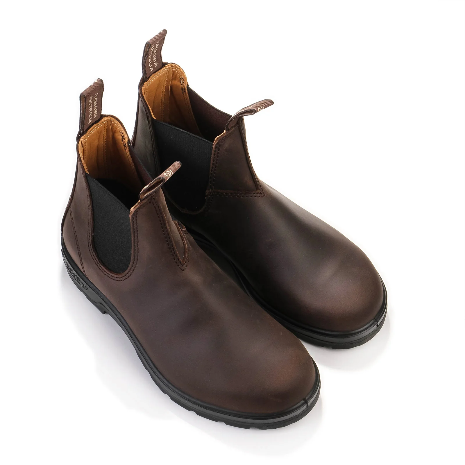 #2340 Elastic Sided Leather Boot Lined brown - Image 4