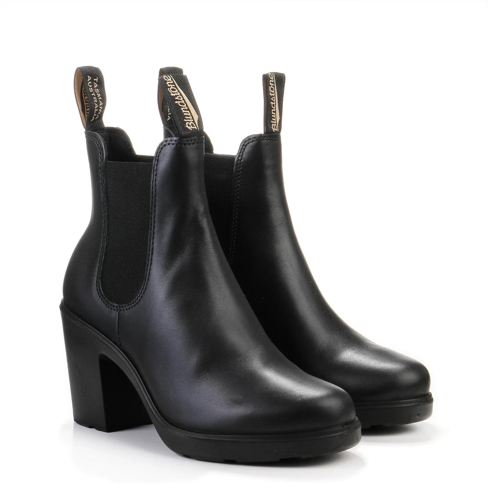 #2365 Womens Elastic Sided Heel Boot black - Image 2