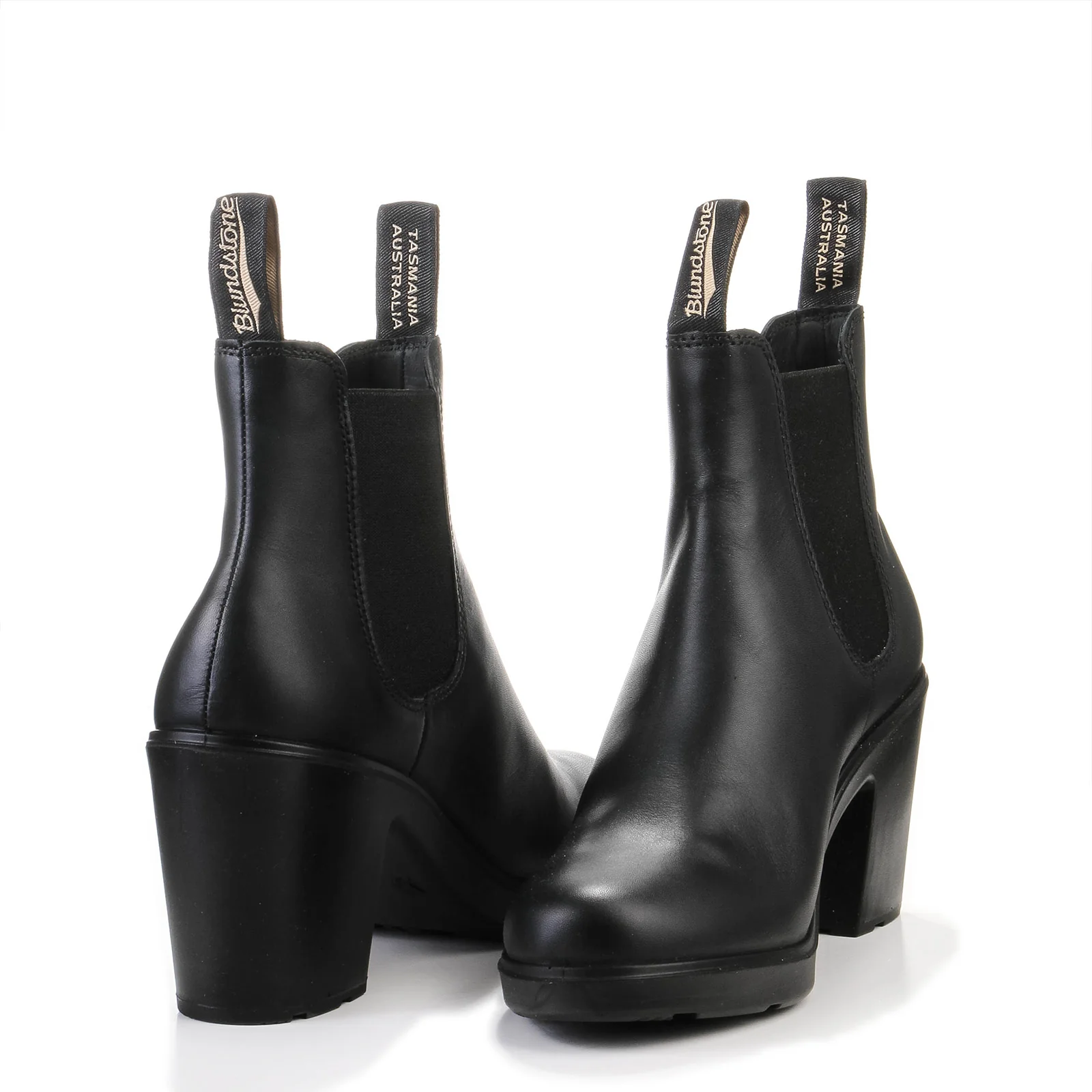 #2365 Womens Elastic Sided Heel Boot black - Image 3
