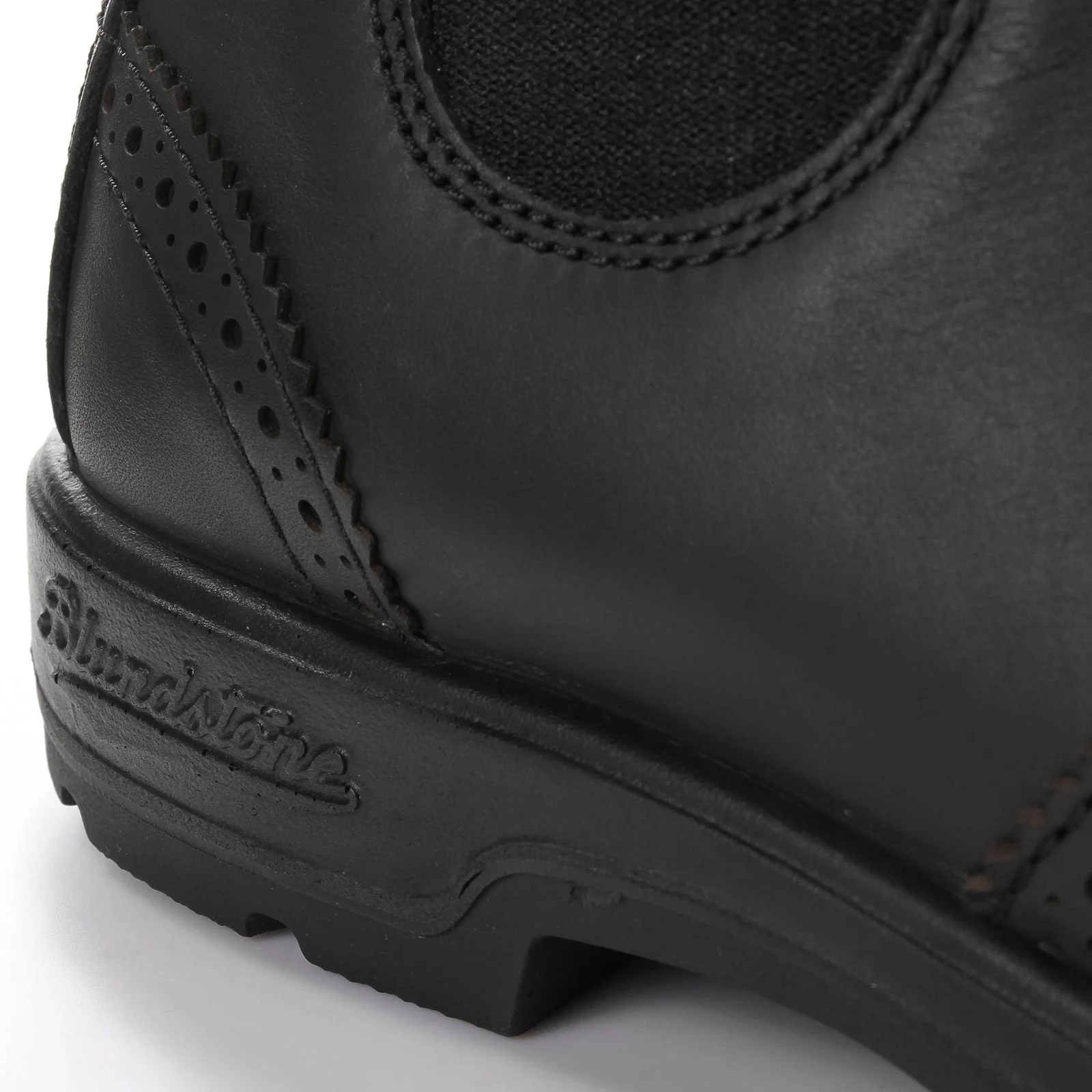 #2443 Brogue Leather Boot black - Image 6