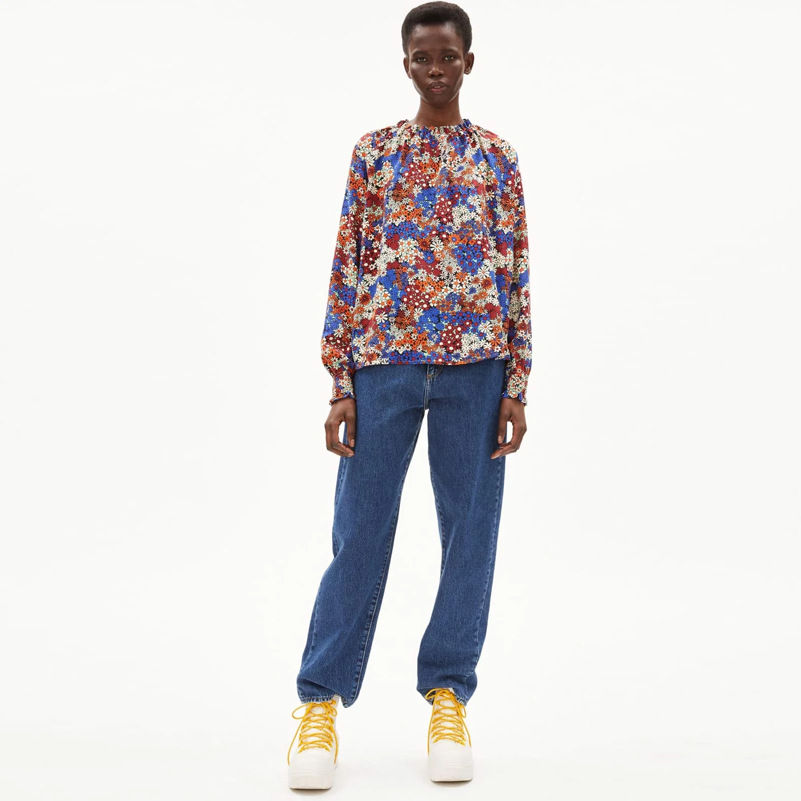 Aagni Marsh Floral Blouse black - Image 2
