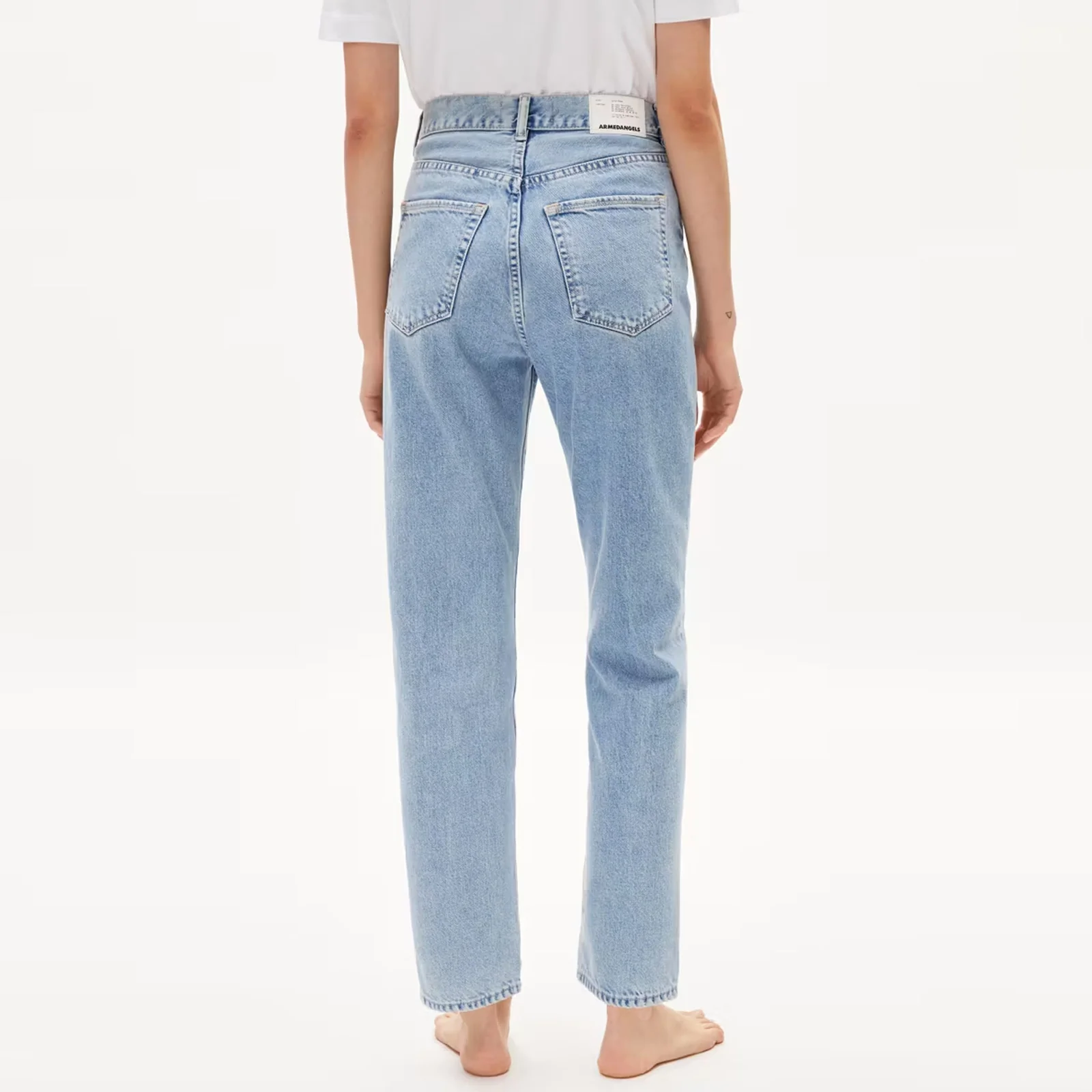 Aaikala Straight Leg High Waist Jeans light fresh blue - Image 5