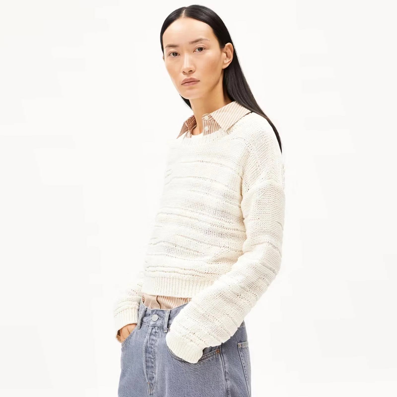 Aaliya Knit Jumper light oatmilk