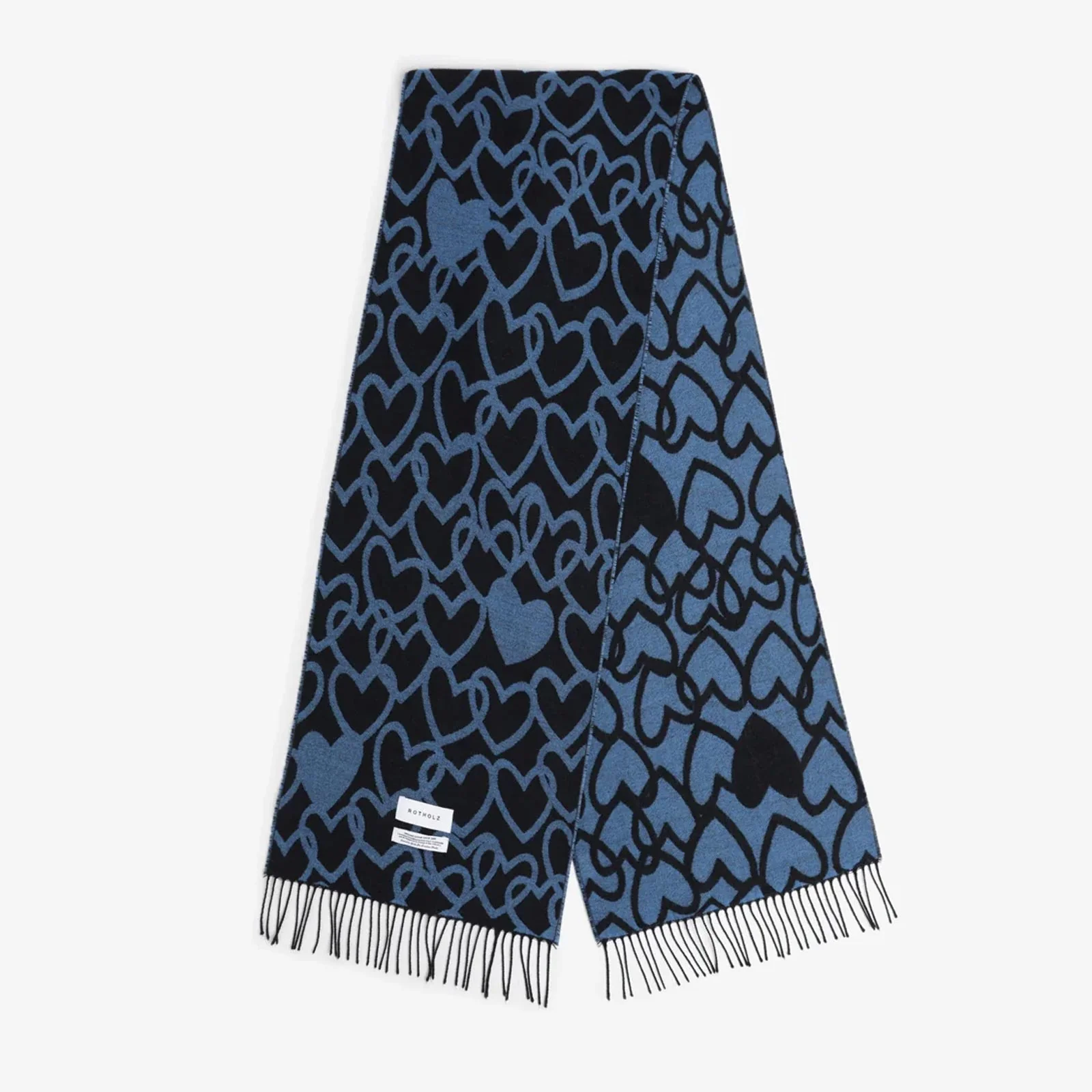 Affection Knit Scarf black/blue