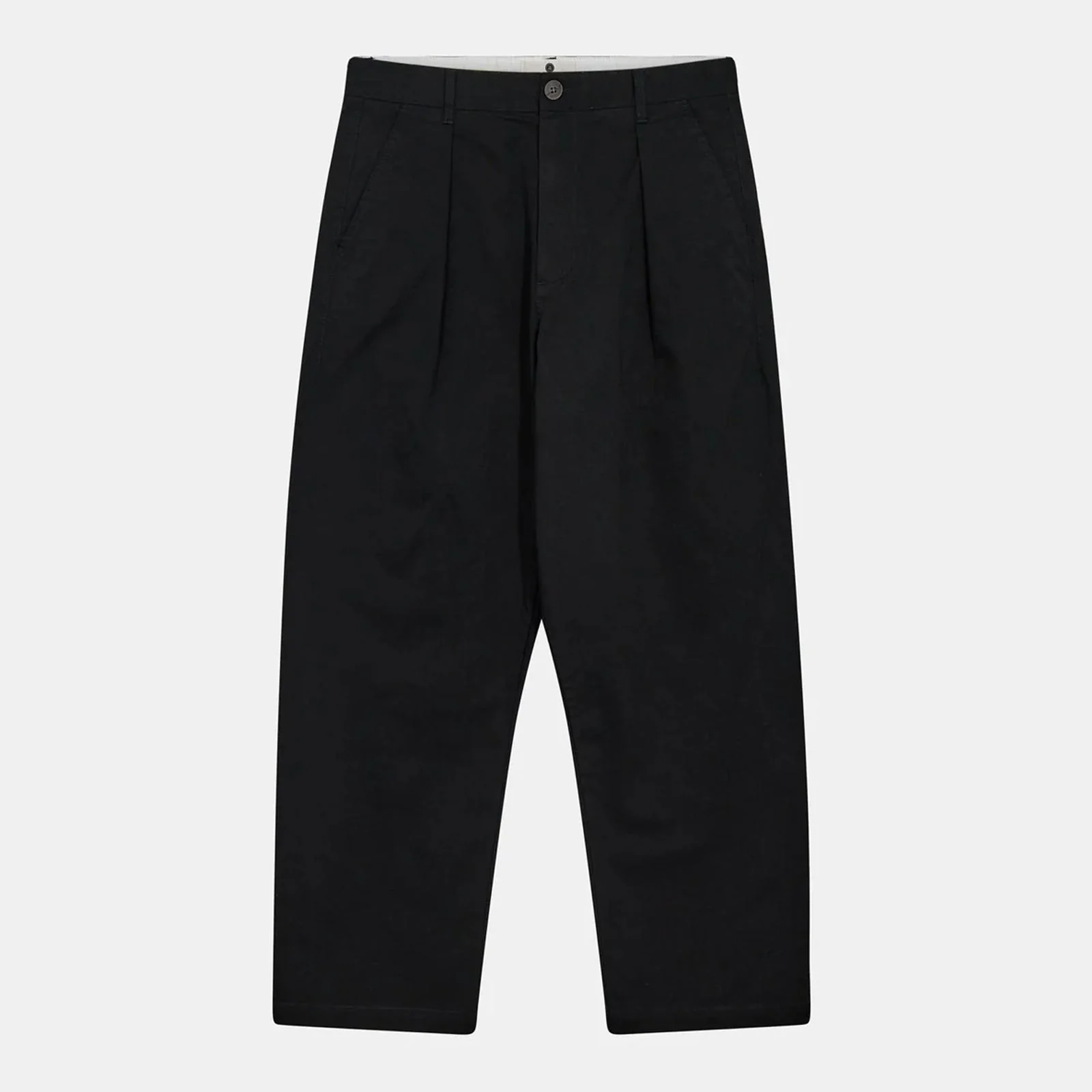Akjakob Cotton Pleat Pants caviar - Image 4