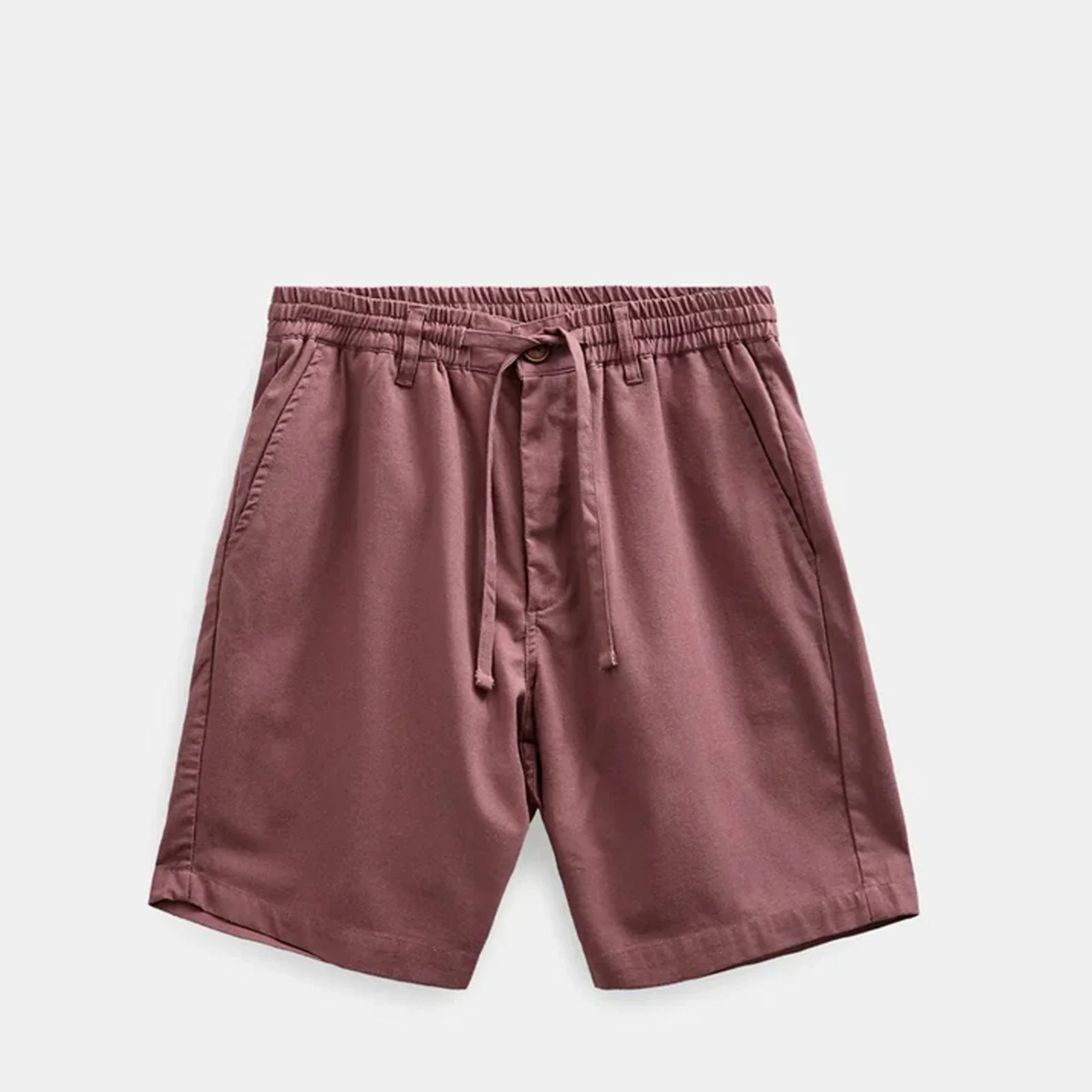 Akjames Cot/Linen/Vis Ela Shorts blackberry wine