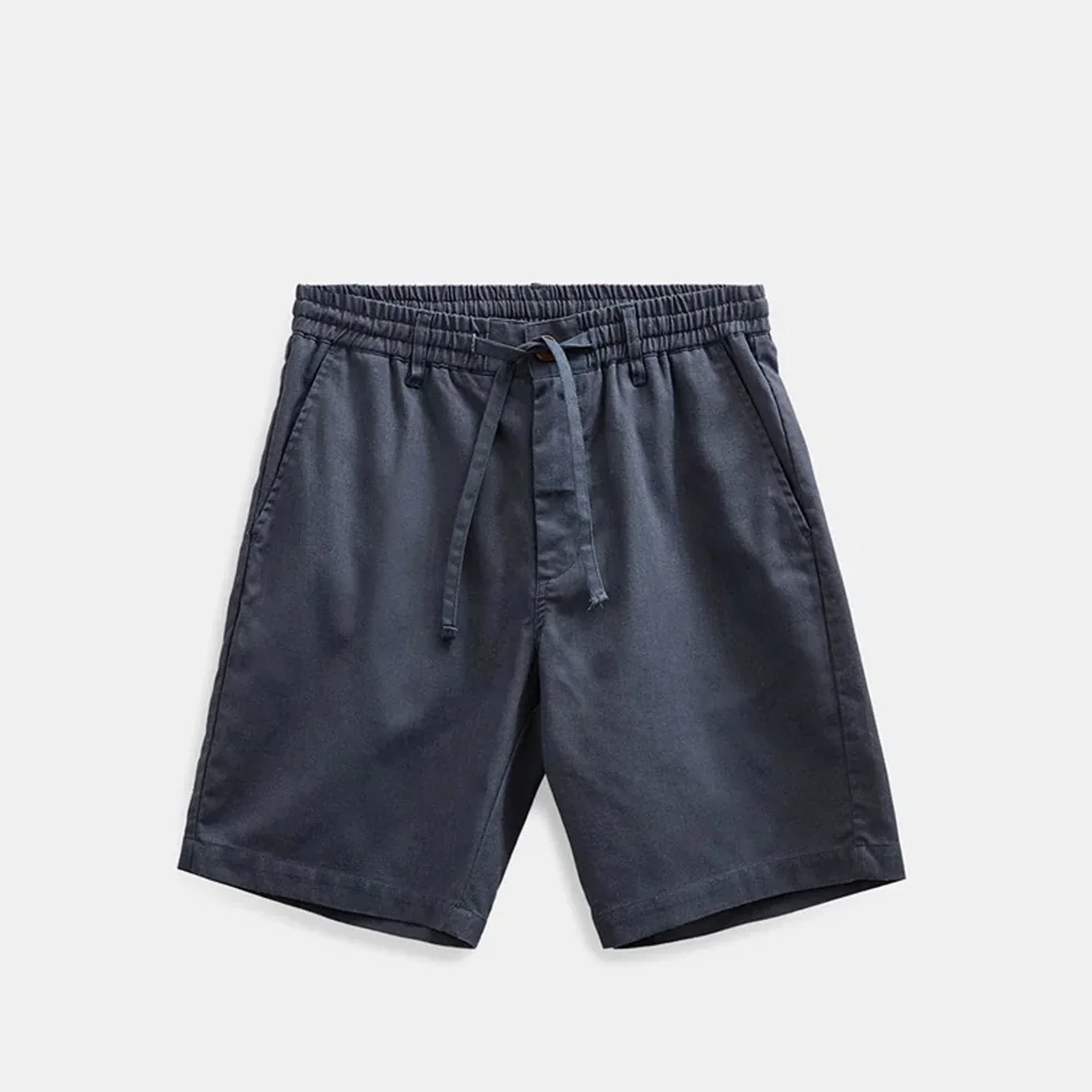 Akjames Cot/Linen/Vis Ela Shorts blue indigo