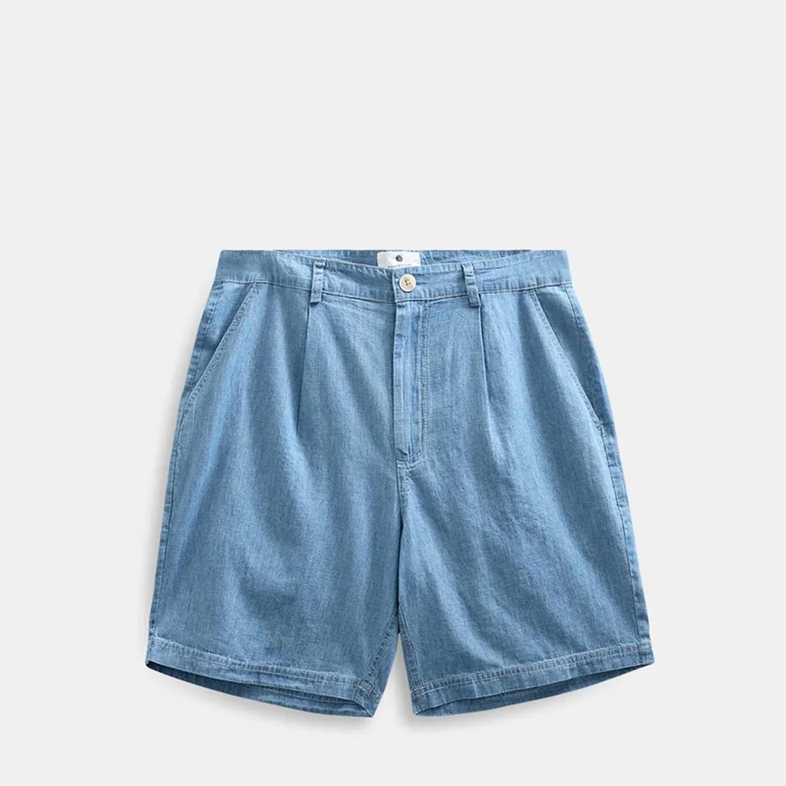 Akjan Chambray Shorts medium blue denim