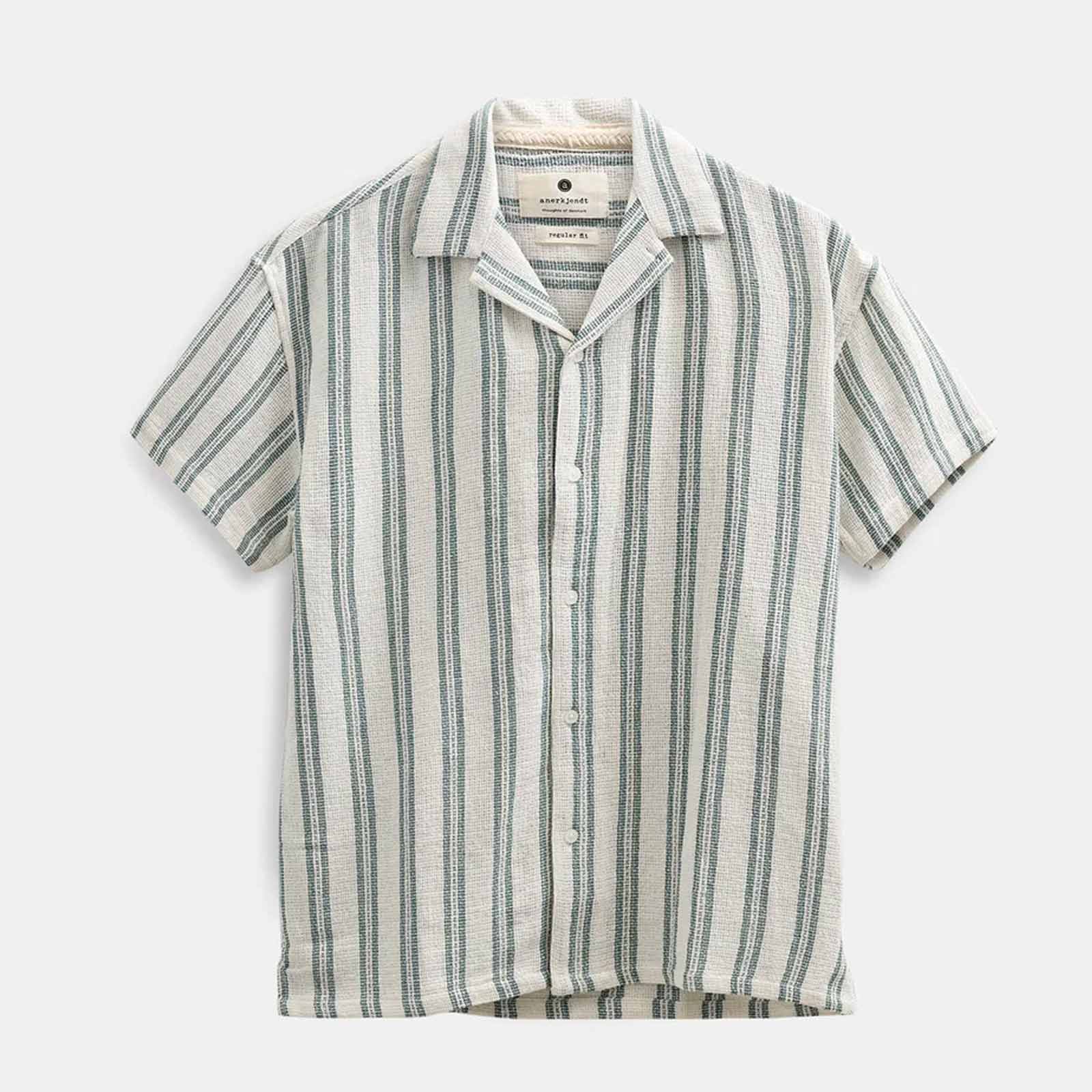 Akleander Struc Stripe2 S/S Shirt tofu
