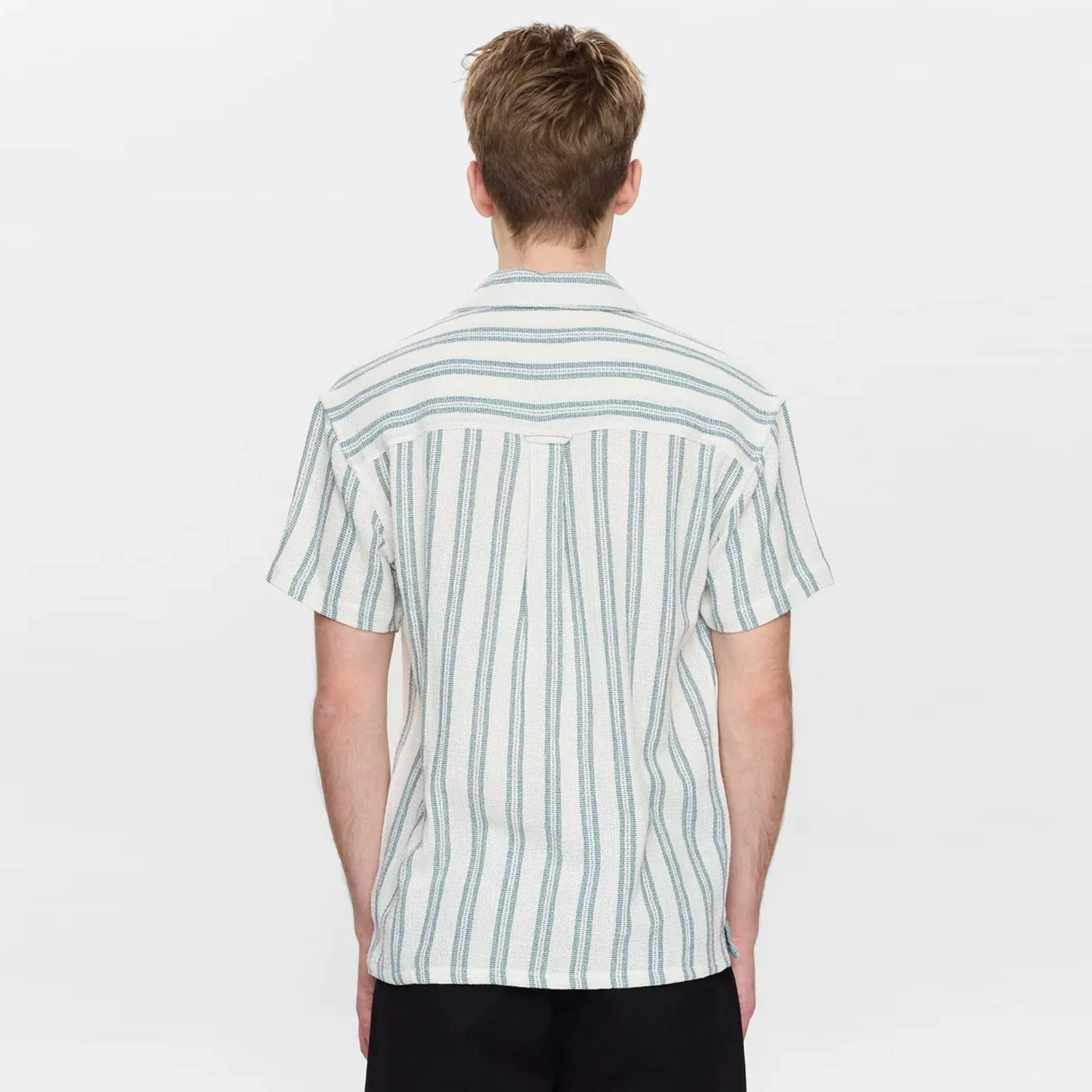 Akleander Struc Stripe2 S/S Shirt tofu - Image 3
