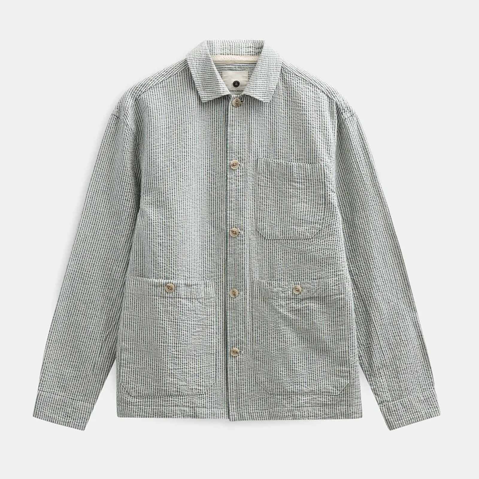 Akodin Stripe Overshirt tofu