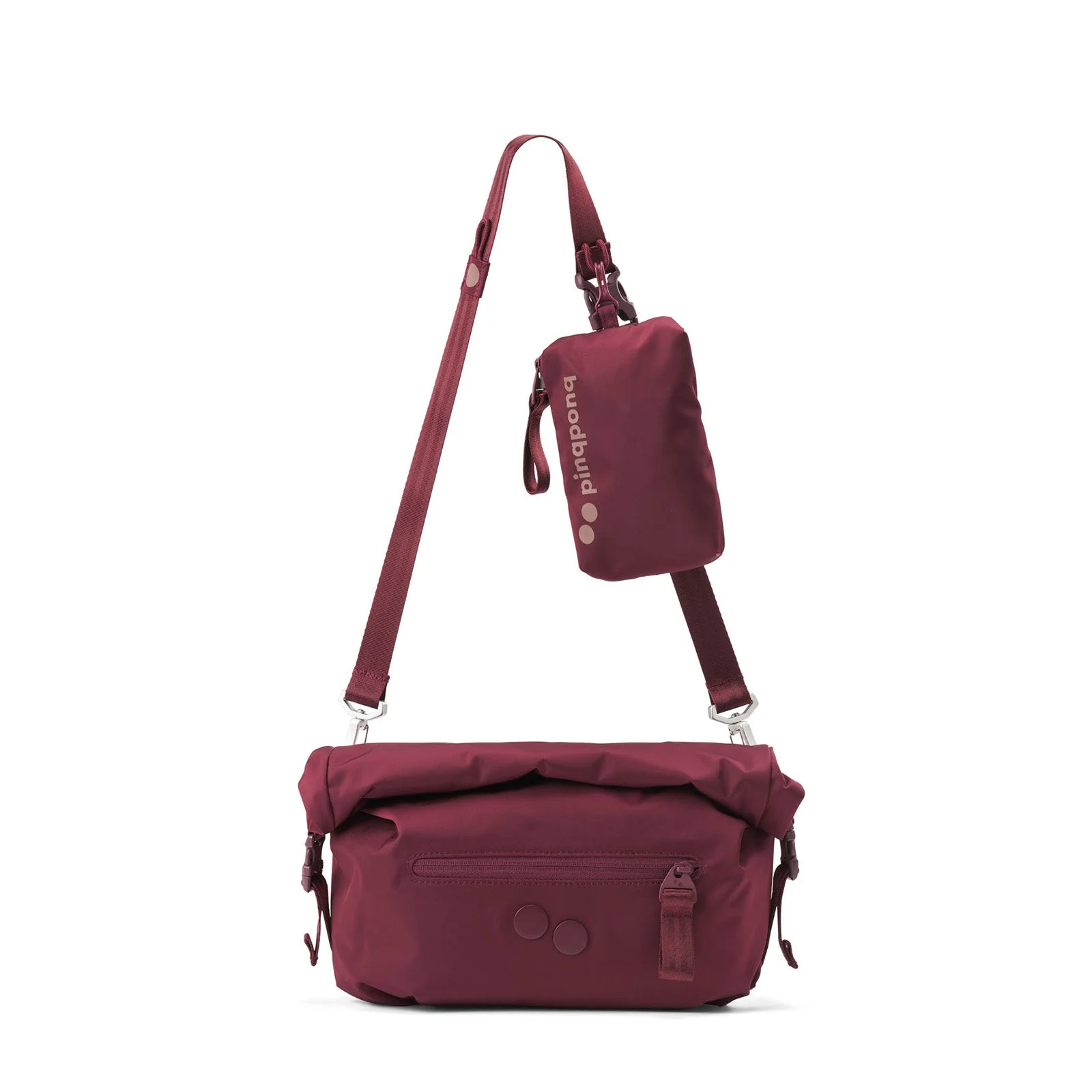 Aksel Changeant Crossbody Bag glazed red