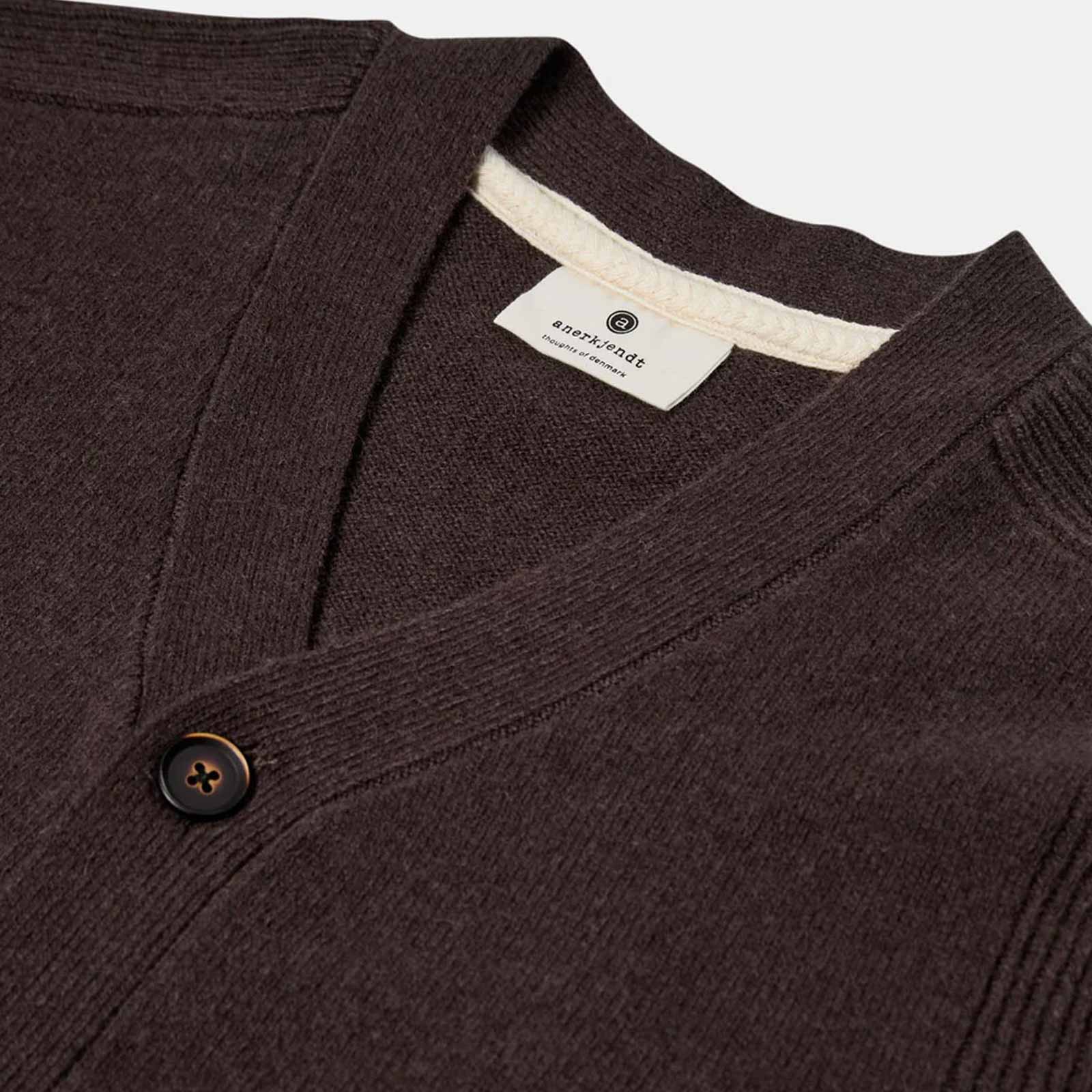 Aksvend Lambswool Cardigan mulch - Image 6
