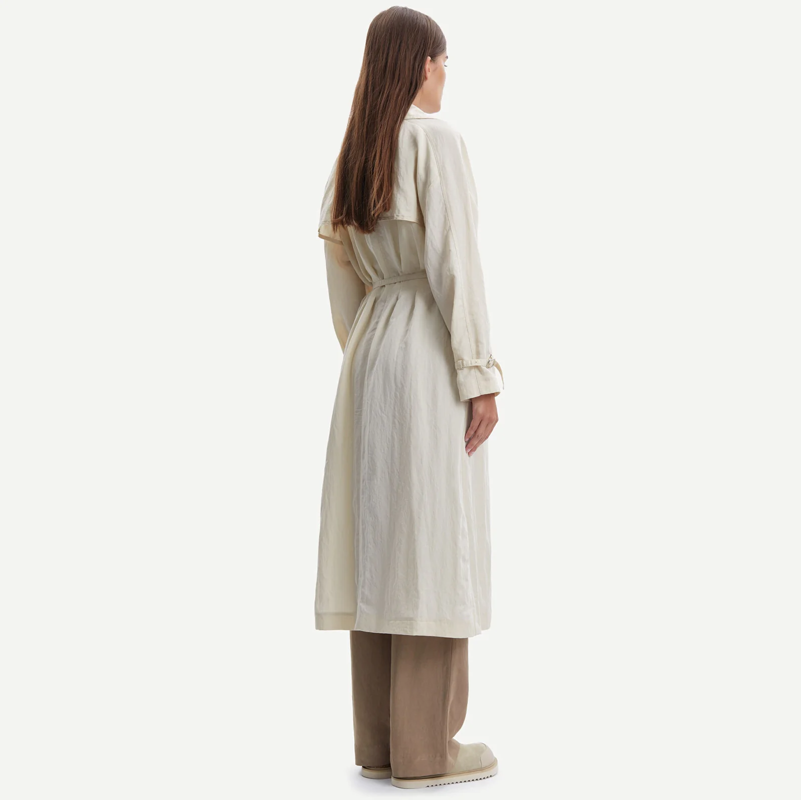 Alessia Trenchcoat brown rice - Image 6