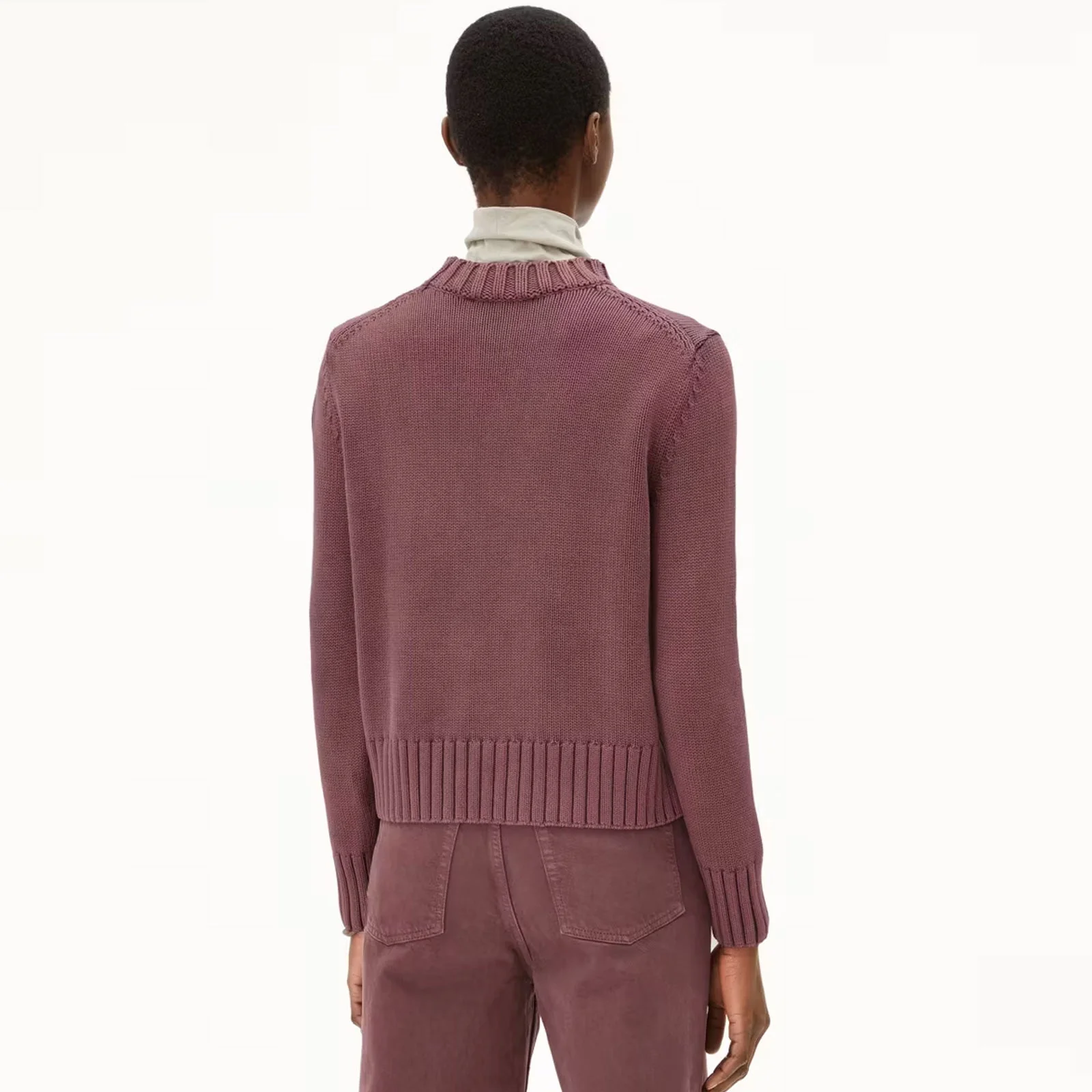 Amaliaas GMT Dye Jumper dark berry - Image 2