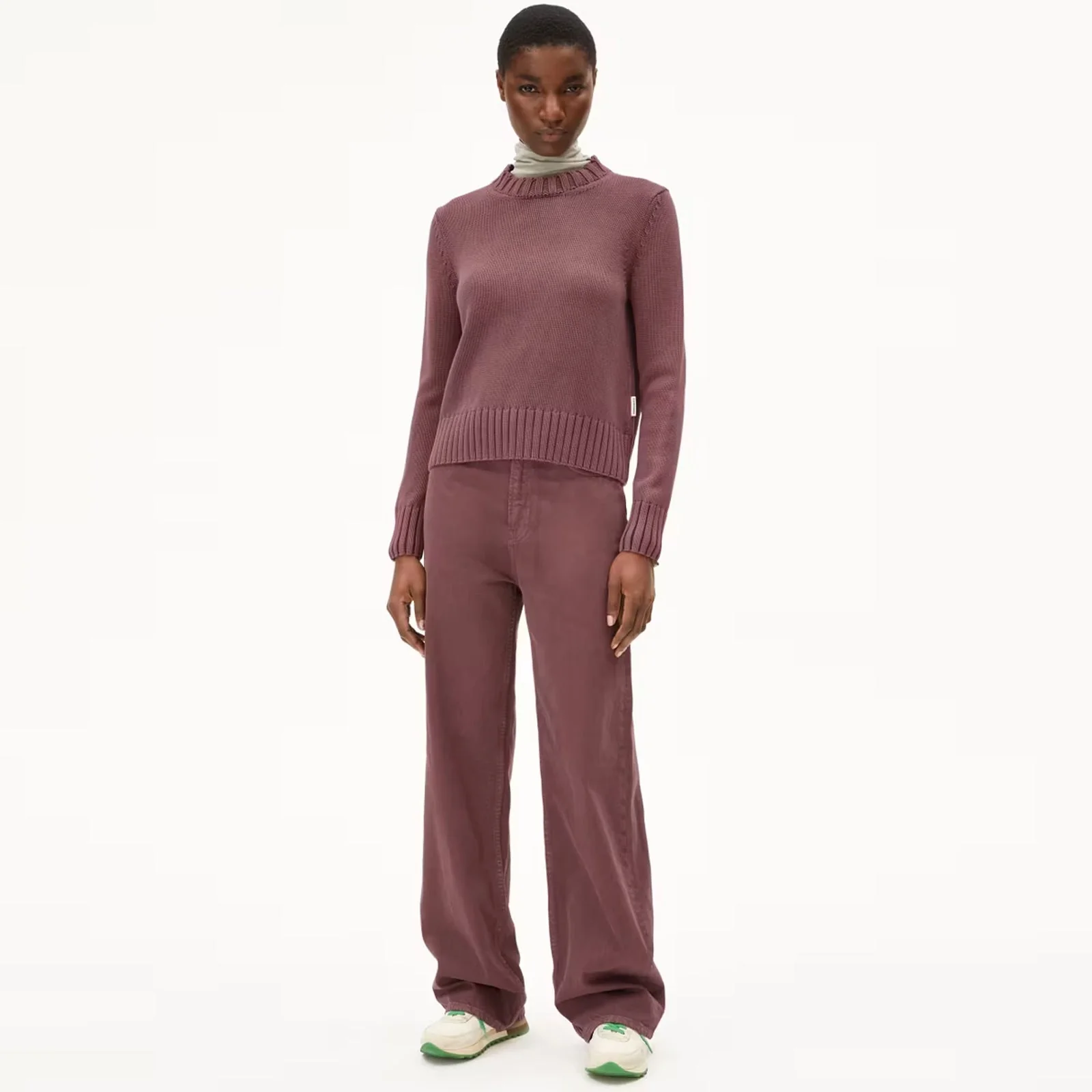 Amaliaas GMT Dye Jumper dark berry - Image 3