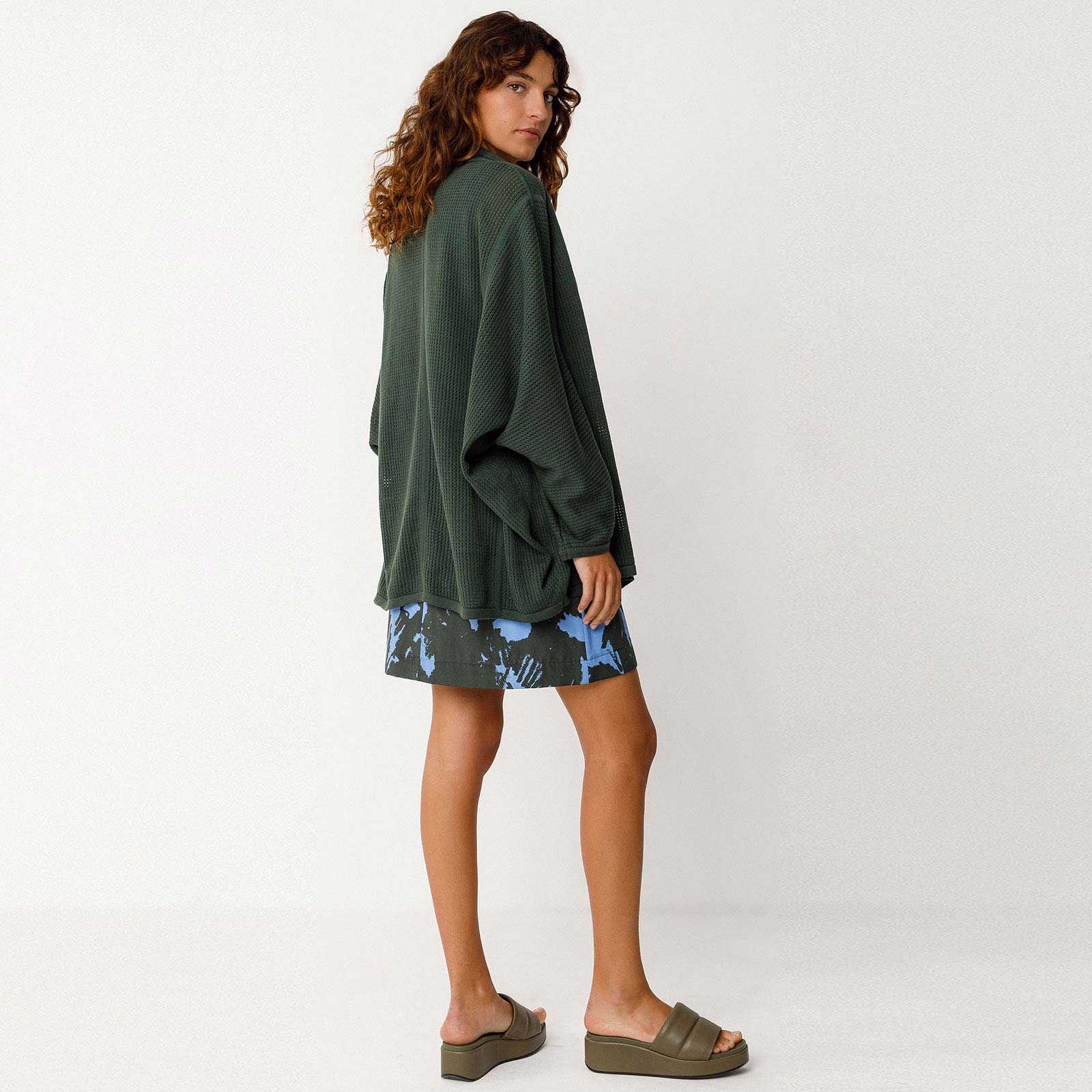 Aras Cardigan bottle green - Image 2