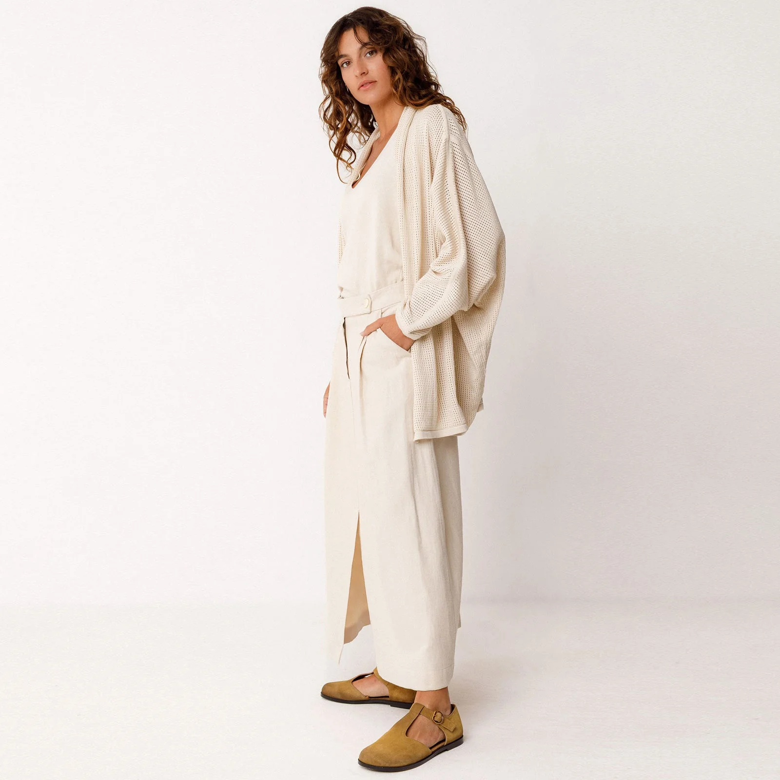 Aras Cardigan ivory - Image 4