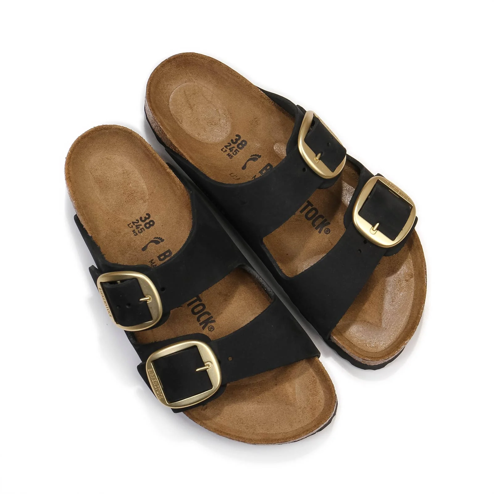 Arizona Big Buckle Nubuk Narrow Fit black - Image 4