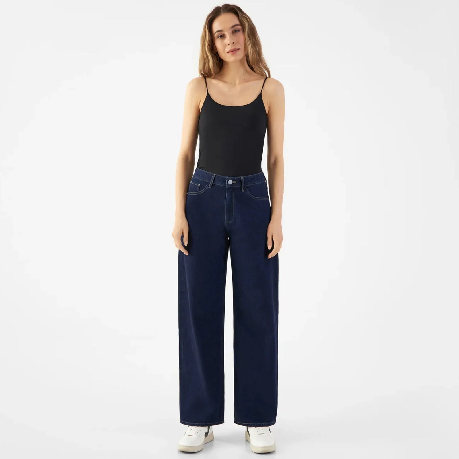 Ash Barrel Leg Jeans dark blue