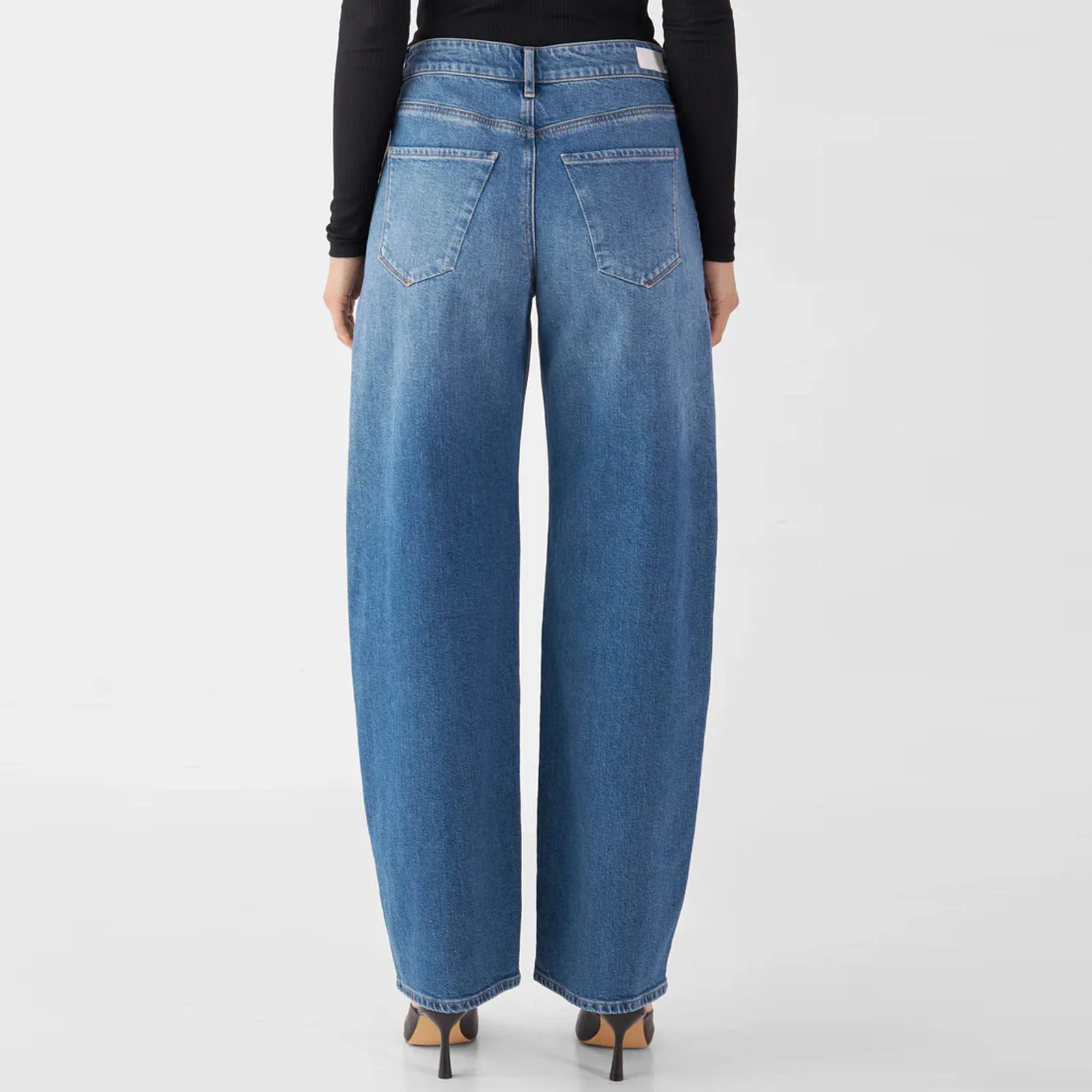 Ash Barrel Leg Jeans medium blue - Image 2