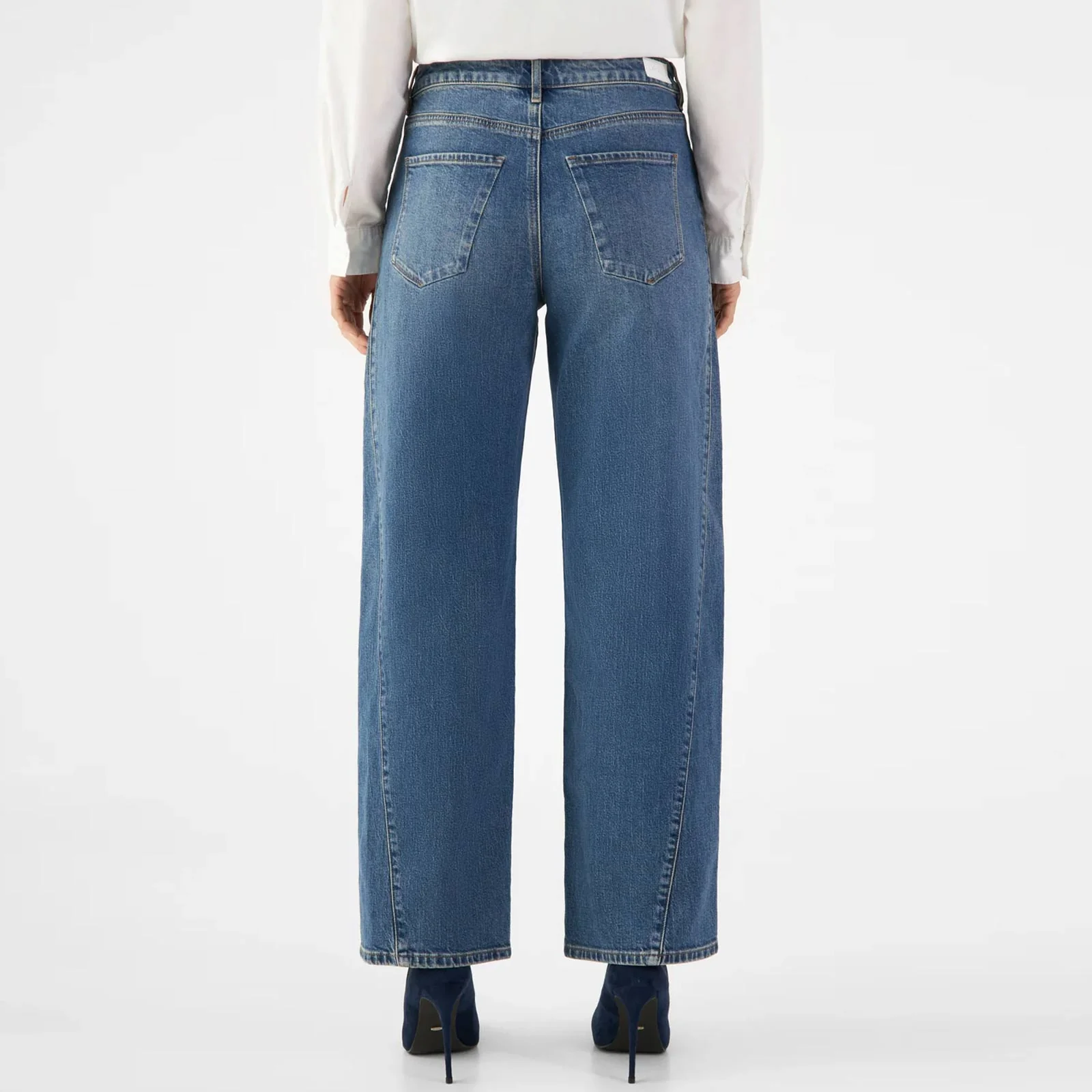 Ash Cutline Barrel Leg Jeans vintage blue - Image 2