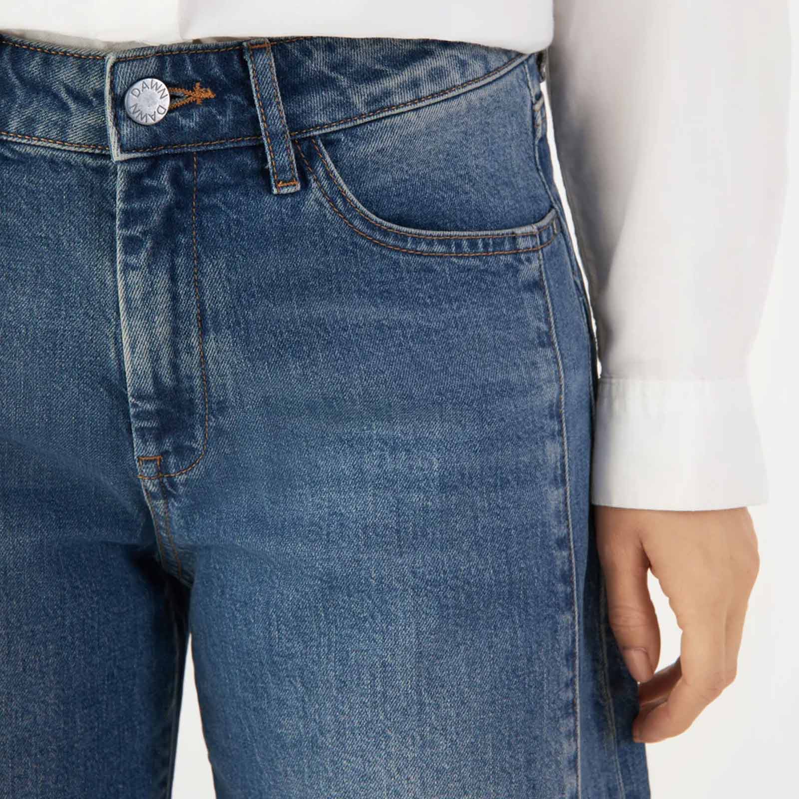 Ash Cutline Barrel Leg Jeans vintage blue - Image 4