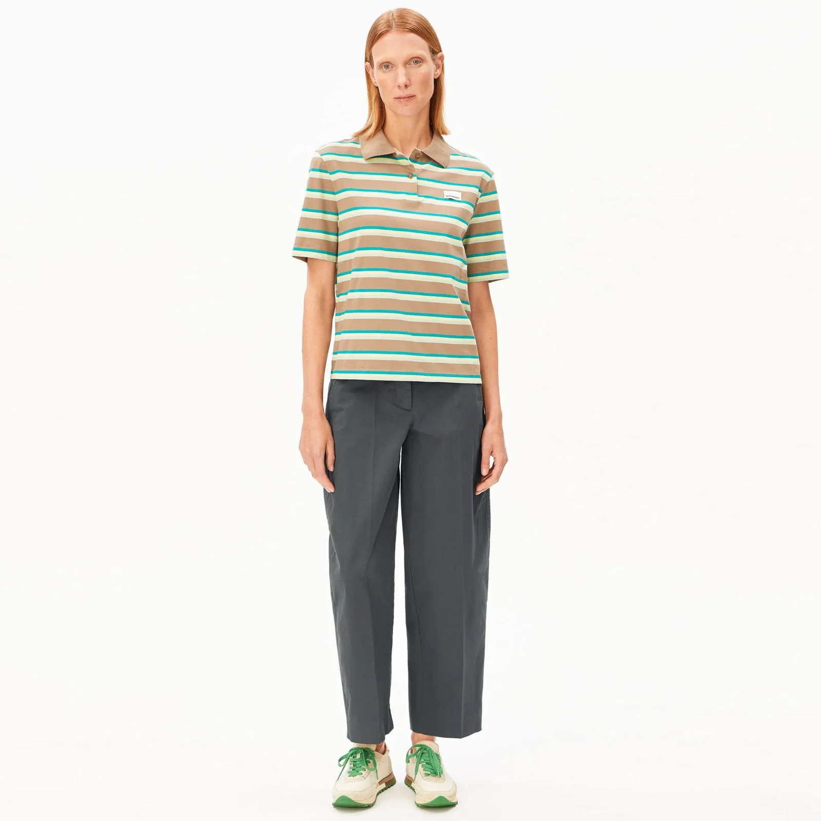 Barrel Leg Twill Pant space steel - Image 3