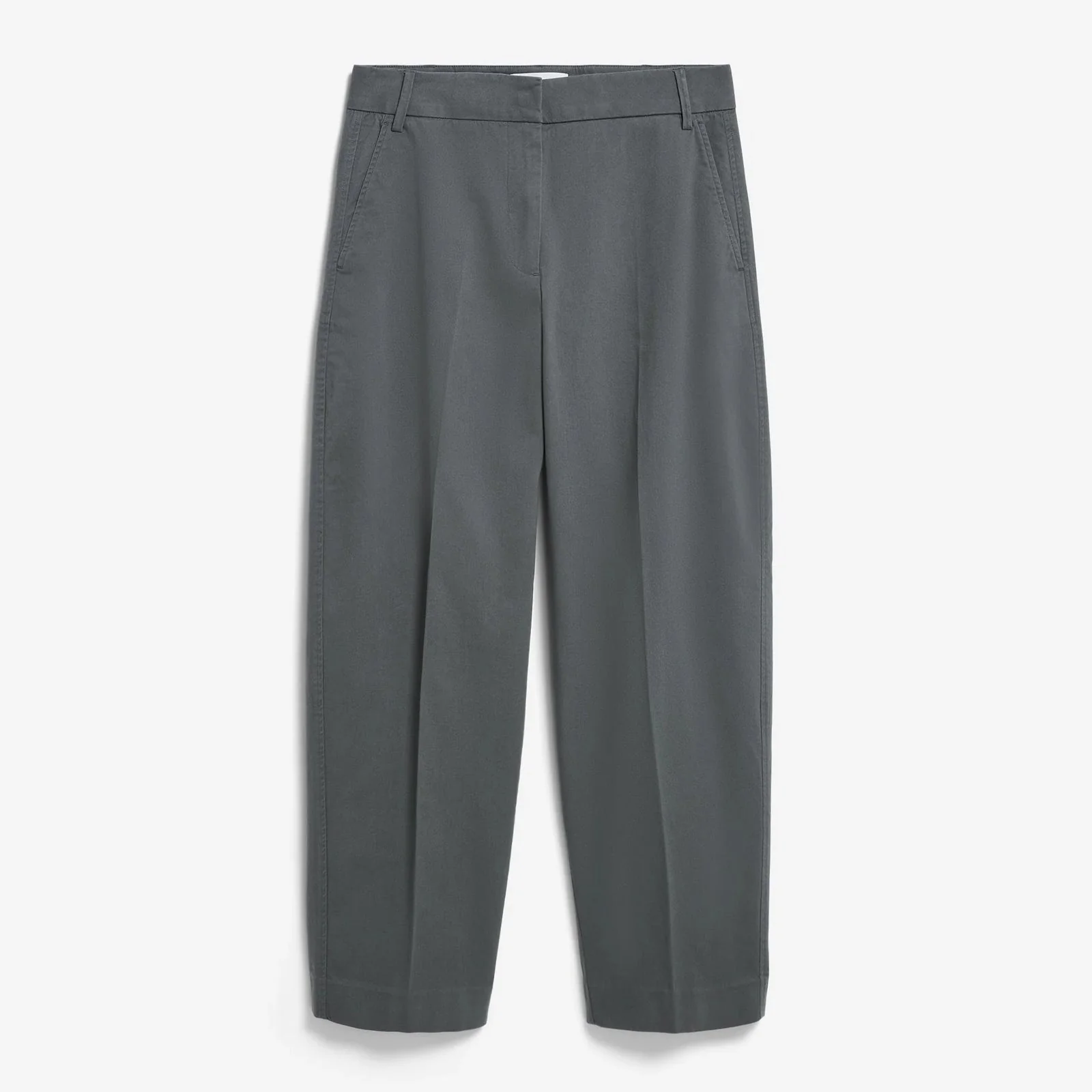 Barrel Leg Twill Pant space steel - Image 4