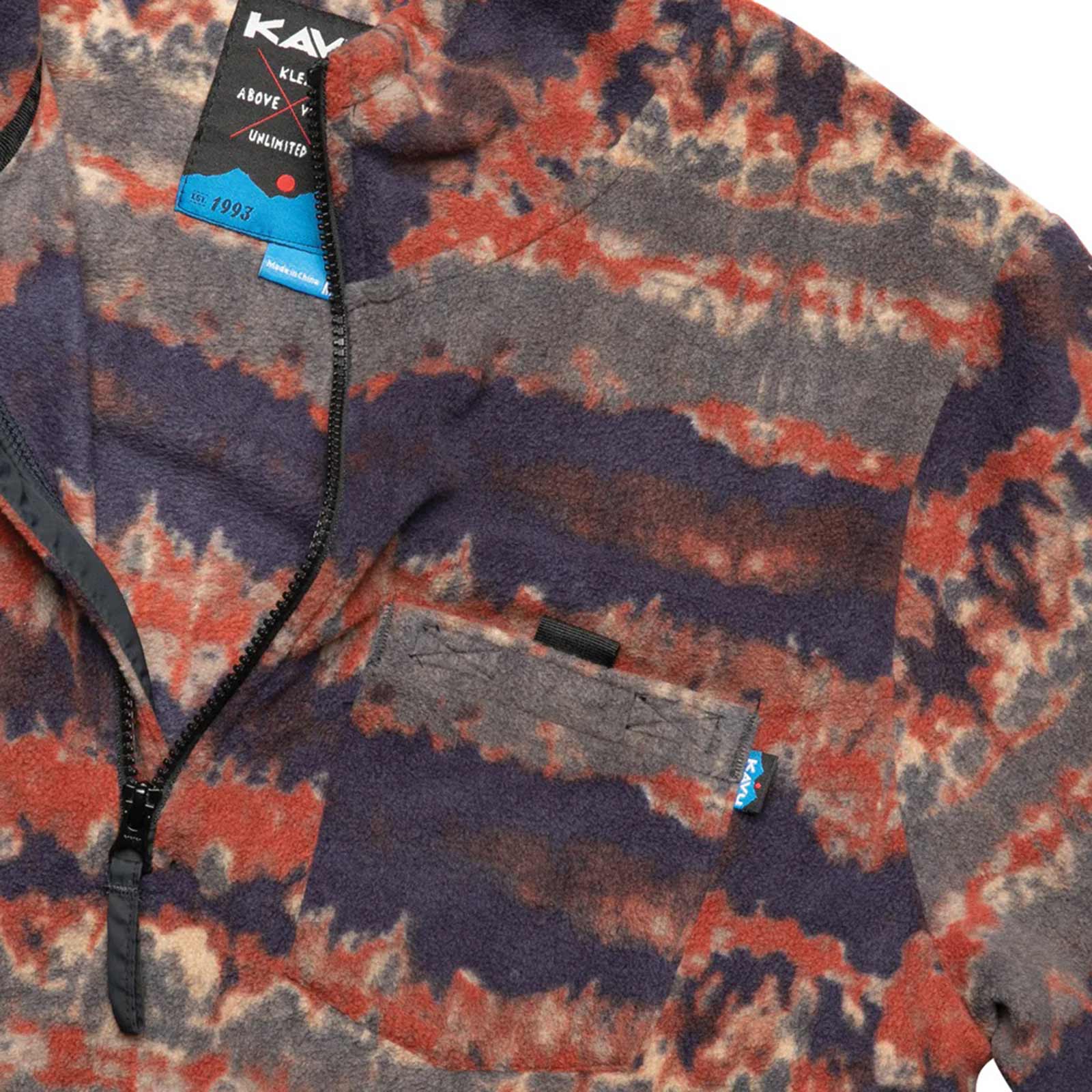 Bay Ridge Fleece Quarter Zip duff tie dye - Image 4