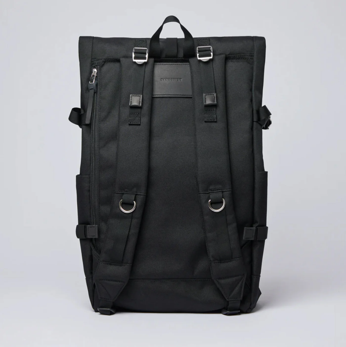 Bernt Backpack black with black Leather - Image 2