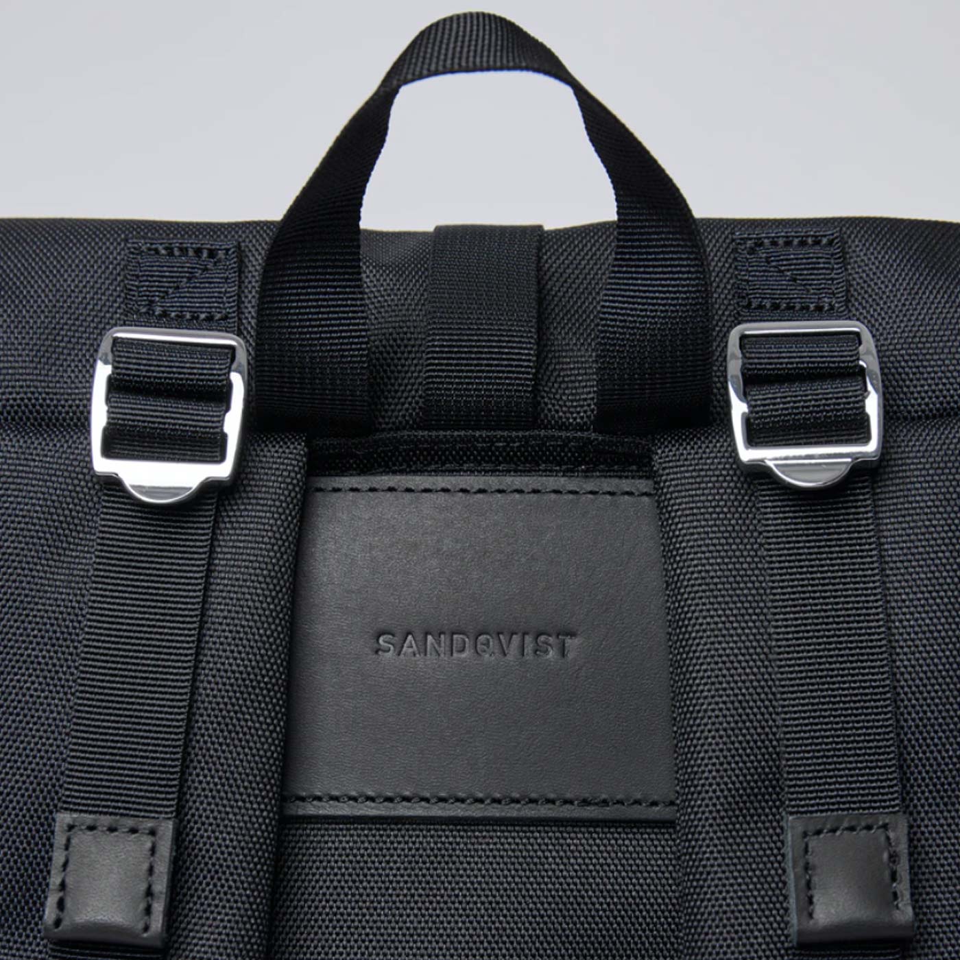 Bernt Backpack black with black Leather - Image 3