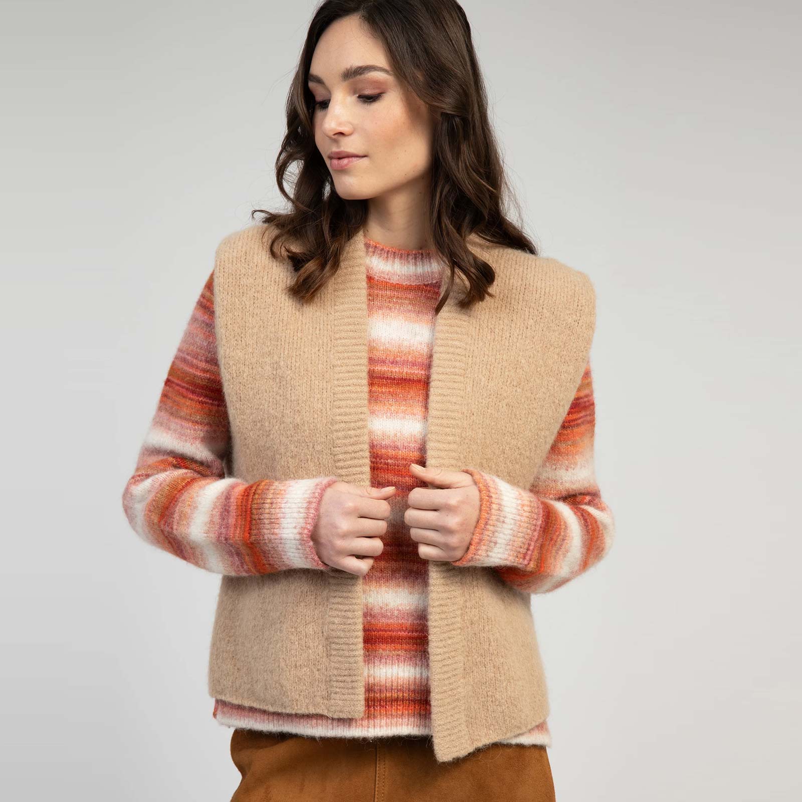 Besco Cardigan camel