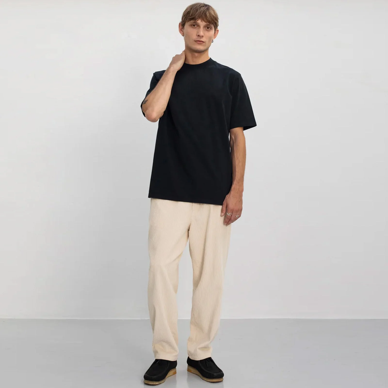 Big Collar T-Shirt true black - Image 2