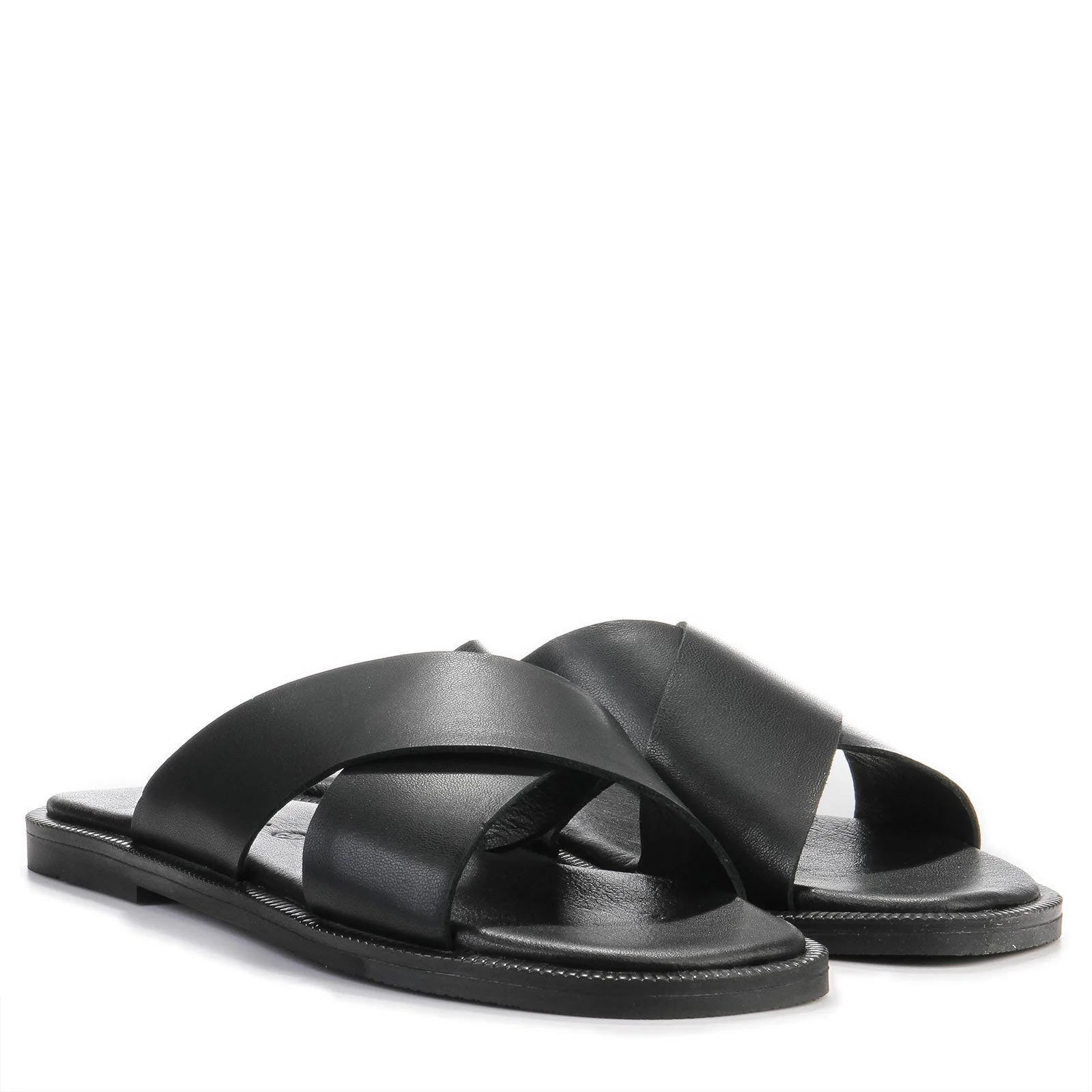 Bionn Leather Sliders black - Image 2