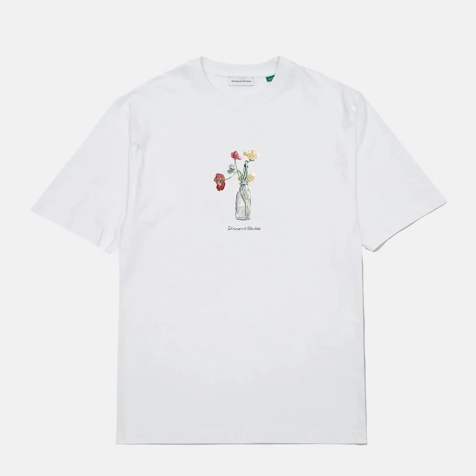 Blooming T-shirt plain white - Image 2