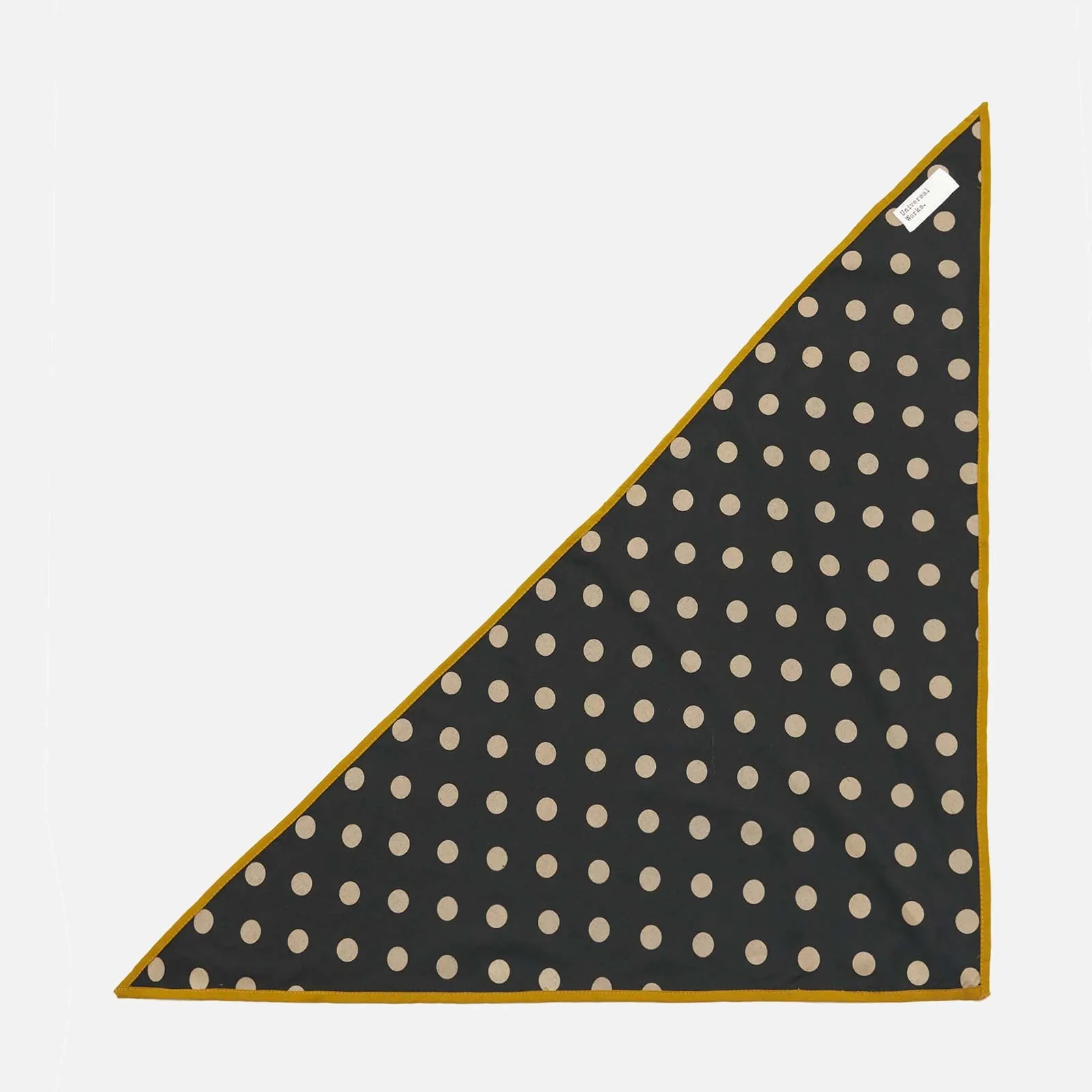 Bold Dot Print Rayon Scout Scarf black
