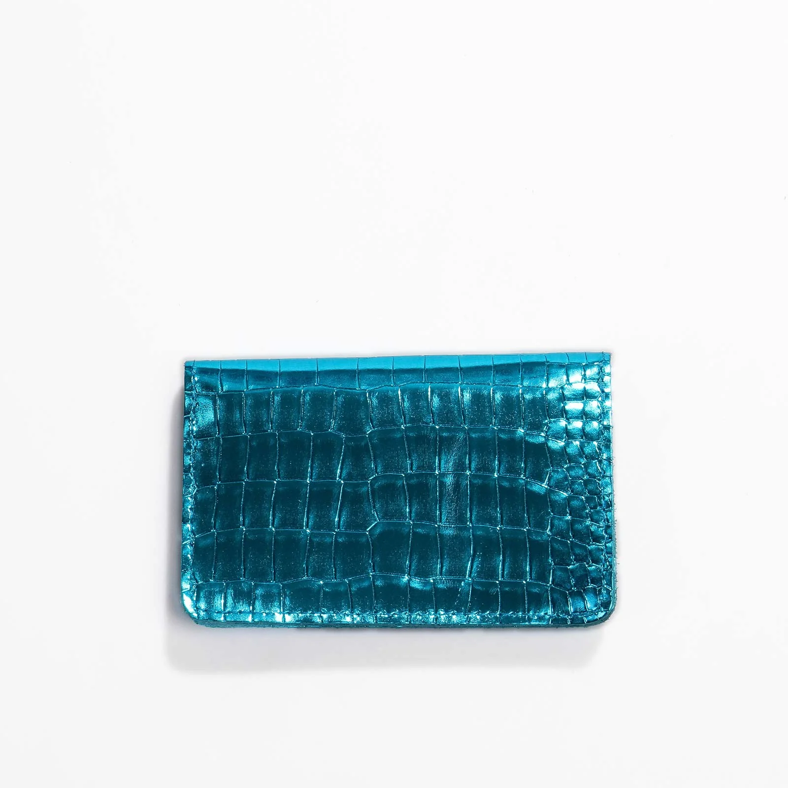 Borsa M Wallet croco turquoise - Image 2