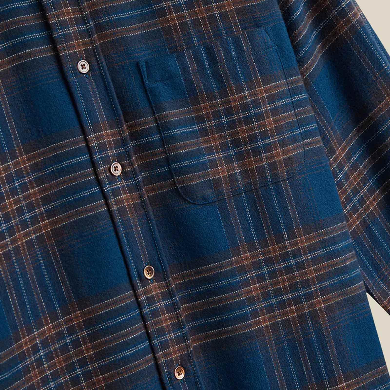 Bossa Flannel Shirt darkblue - Image 4