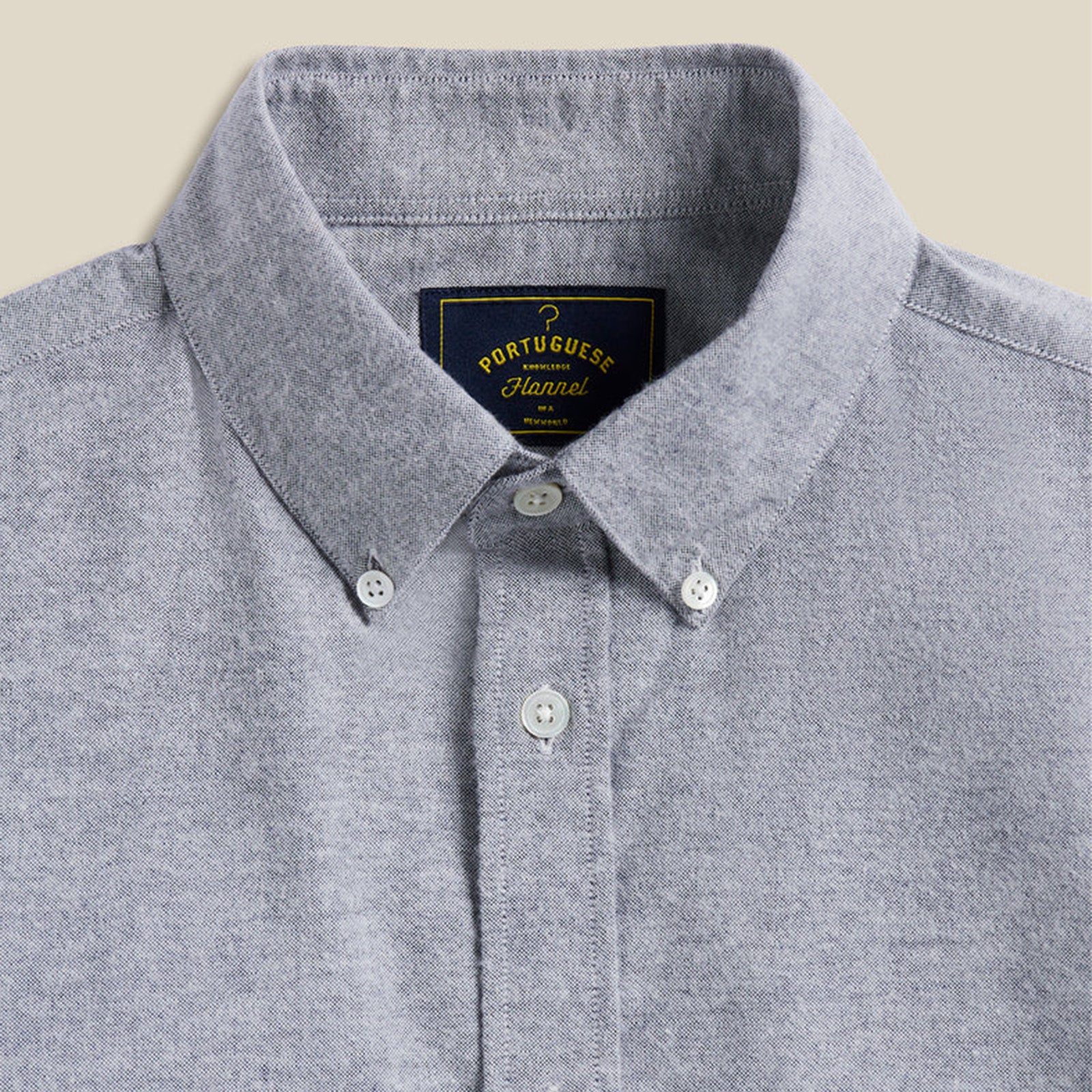 Brushed Oxford Shirt blue - Image 2