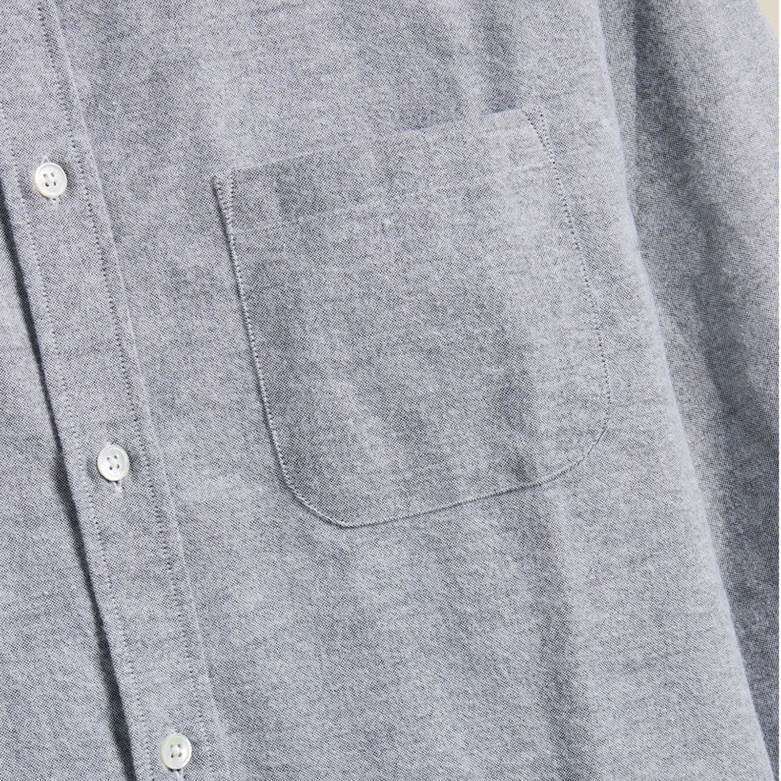 Brushed Oxford Shirt blue - Image 4