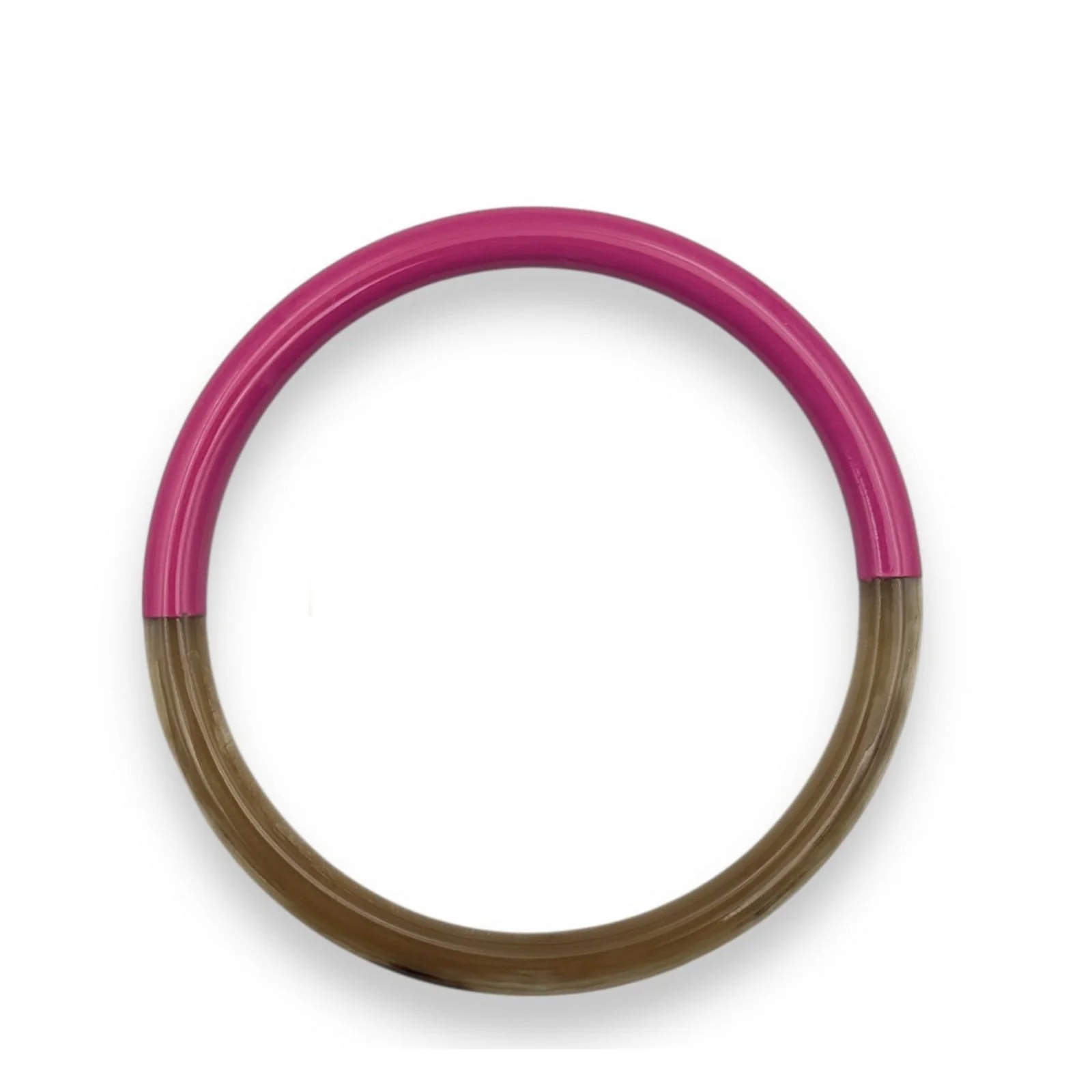 Buffle Horn Bracelet fuchsia C17