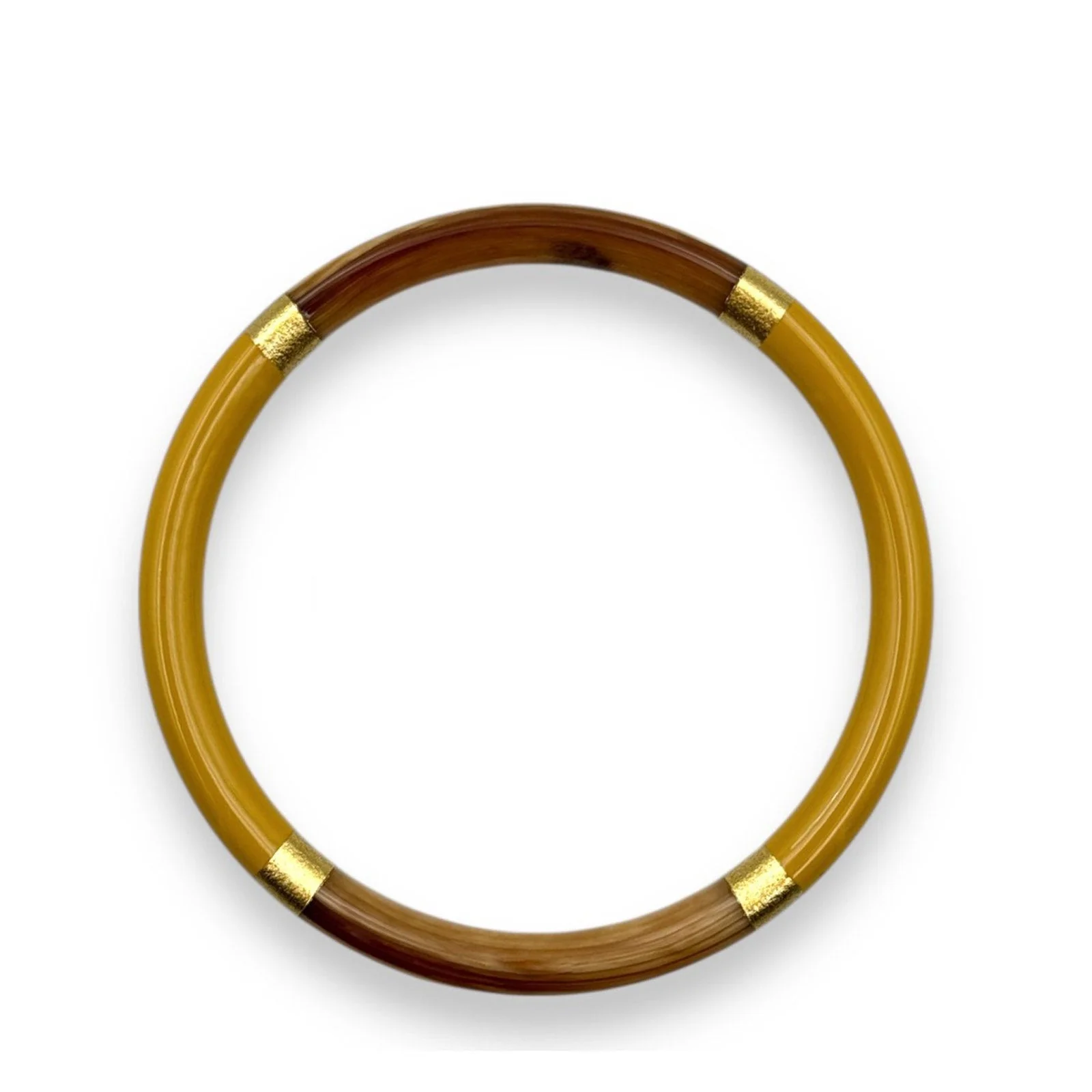 Buffle Horn Bracelet mustard C92