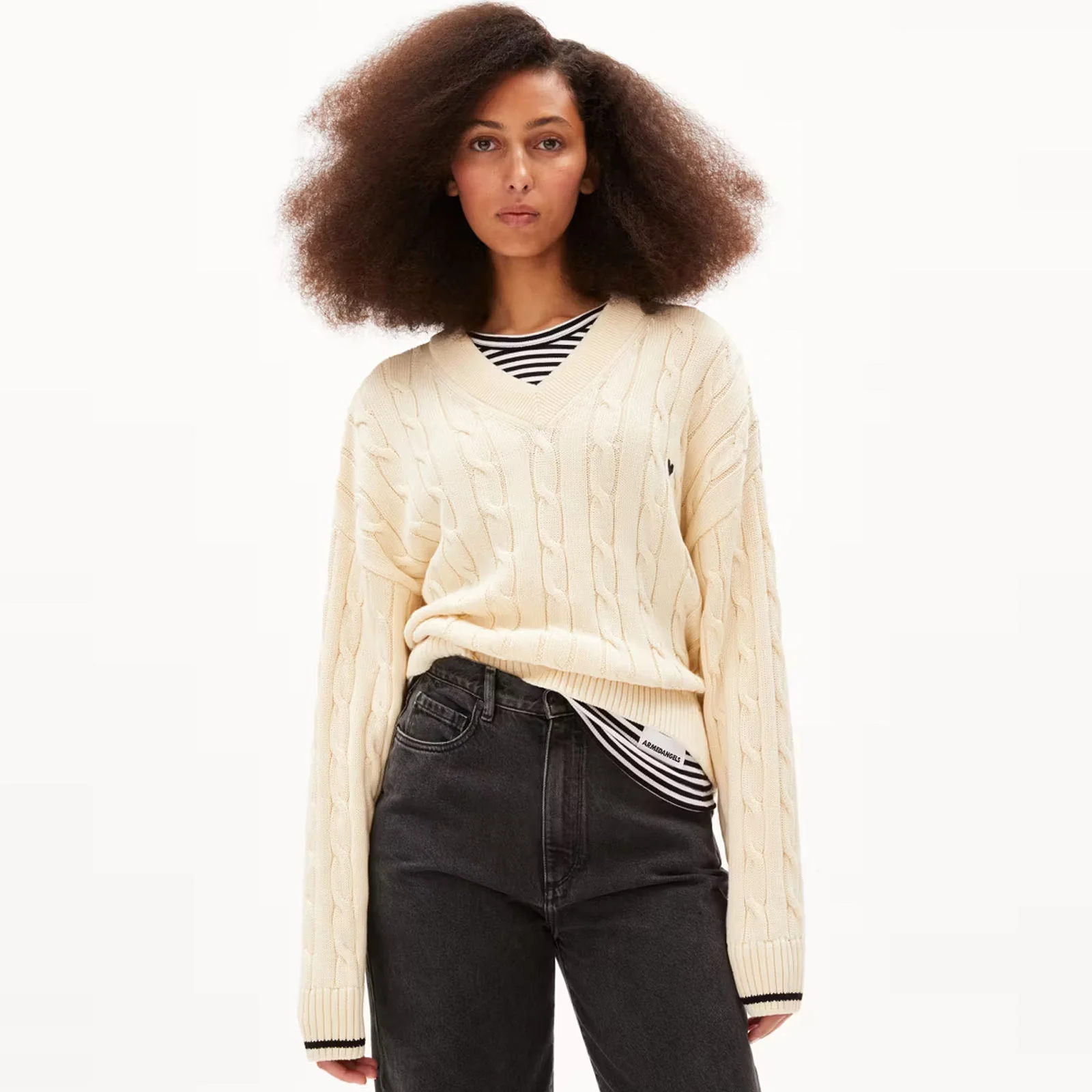 Caarlas Cotton Jumper oatmilk - Image 2