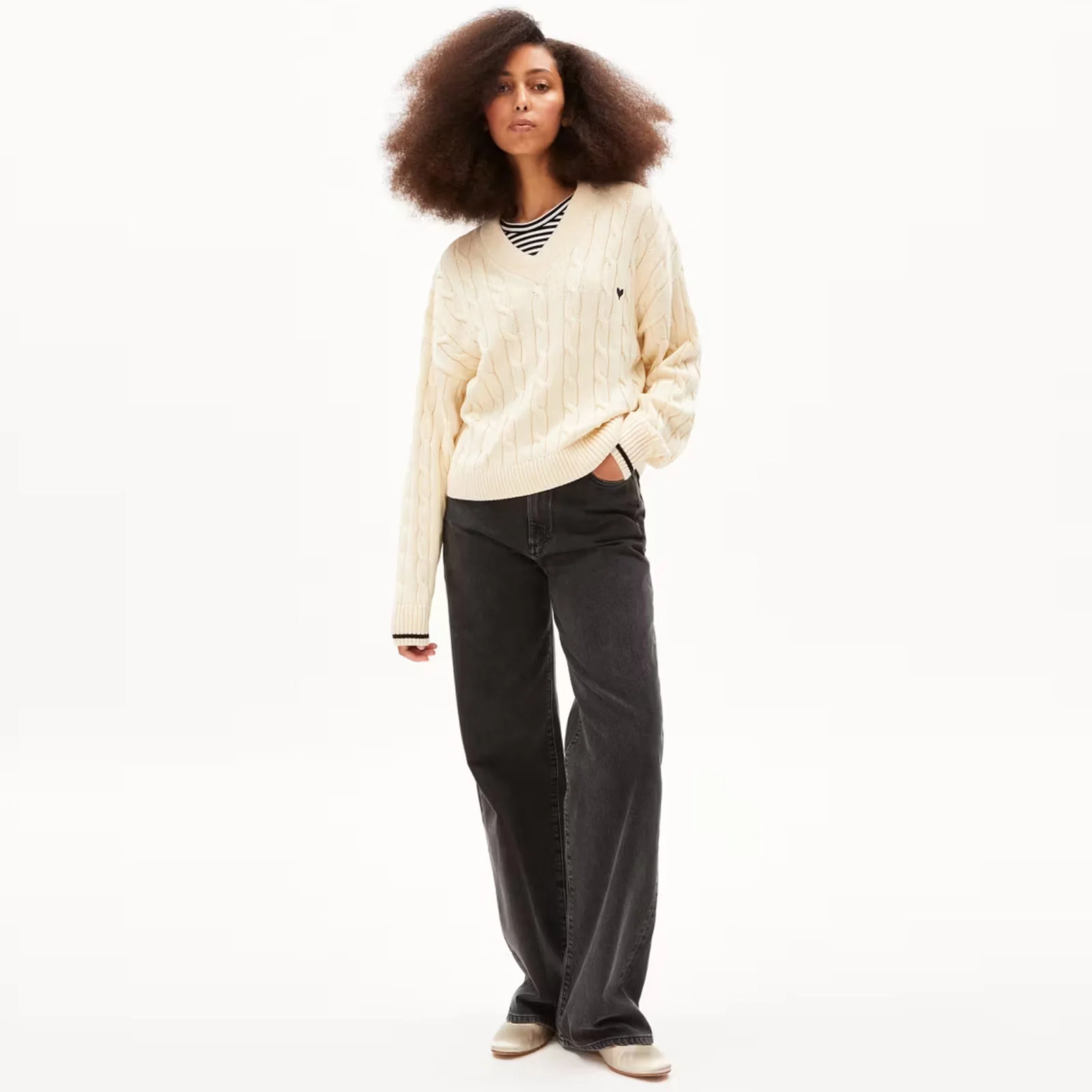 Caarlas Cotton Jumper oatmilk - Image 3