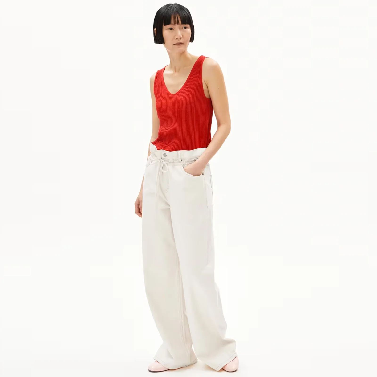 Caaro Lino Top coral blush - Image 3