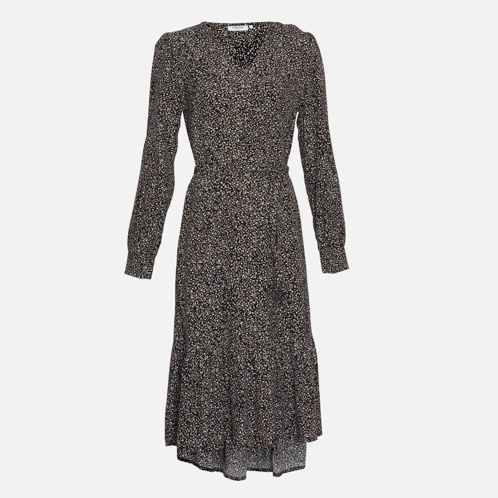 Callia Morocco LS Dress black flower - Image 2