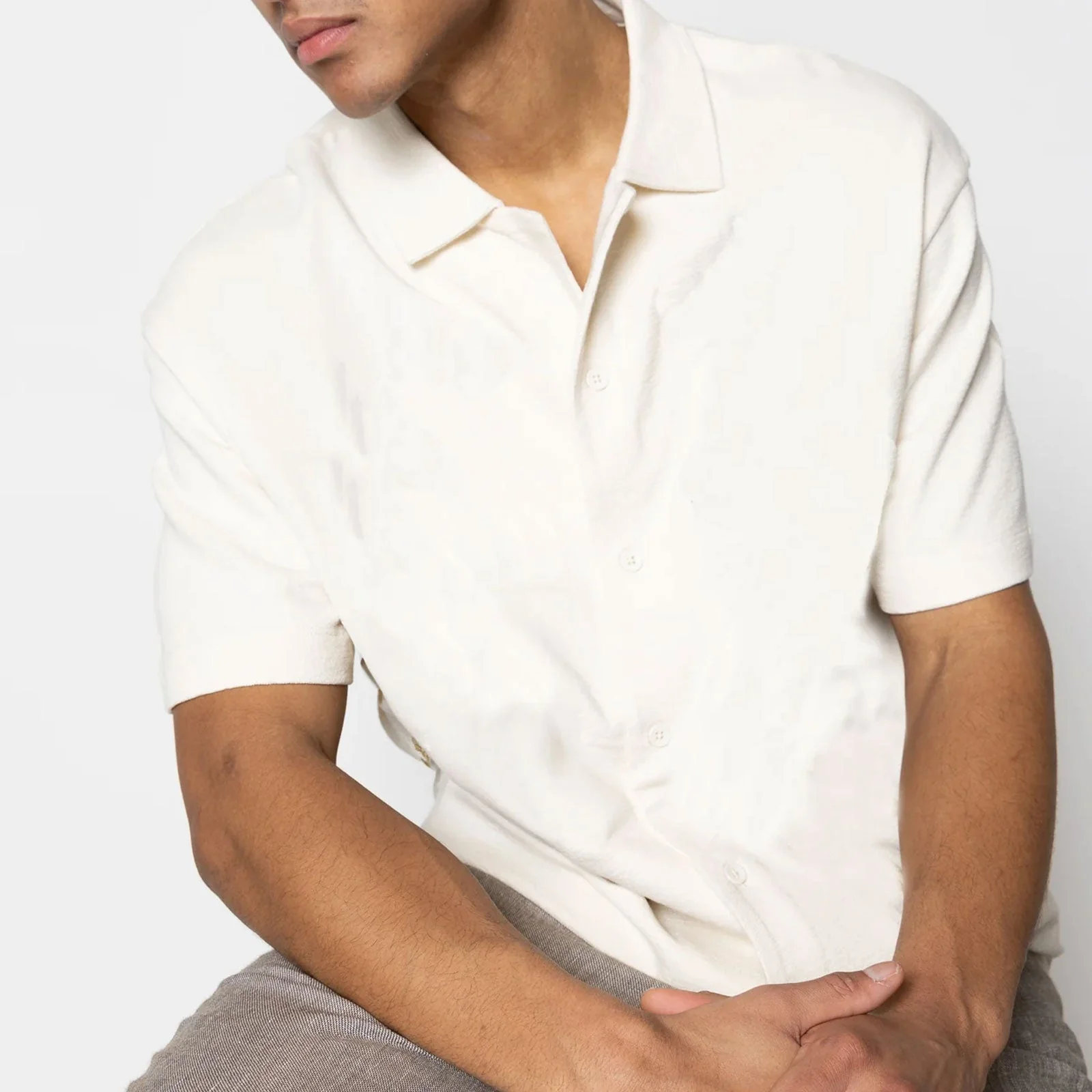 Calton Structured SS Shirt ecru