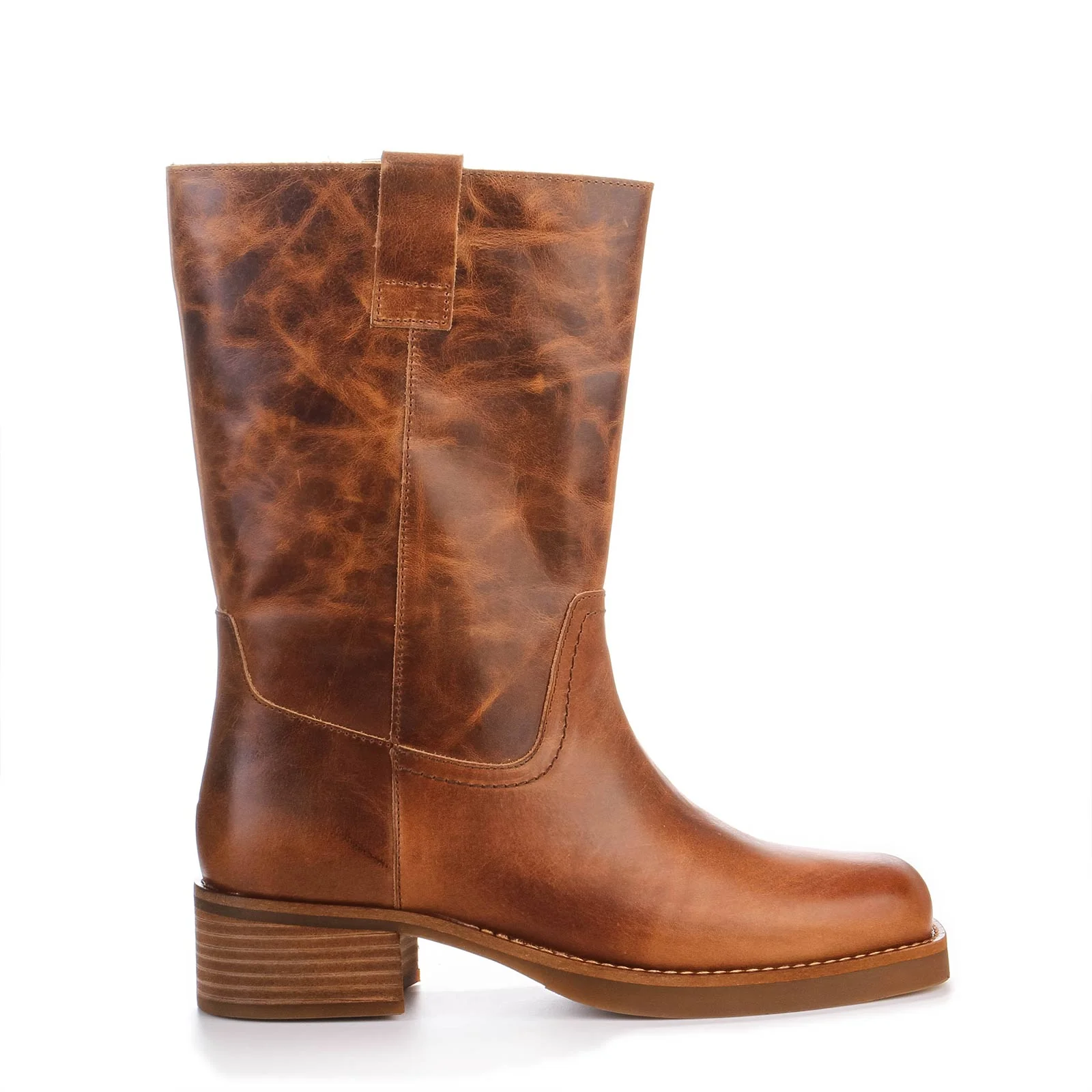 Cameron Leather Boots cognac